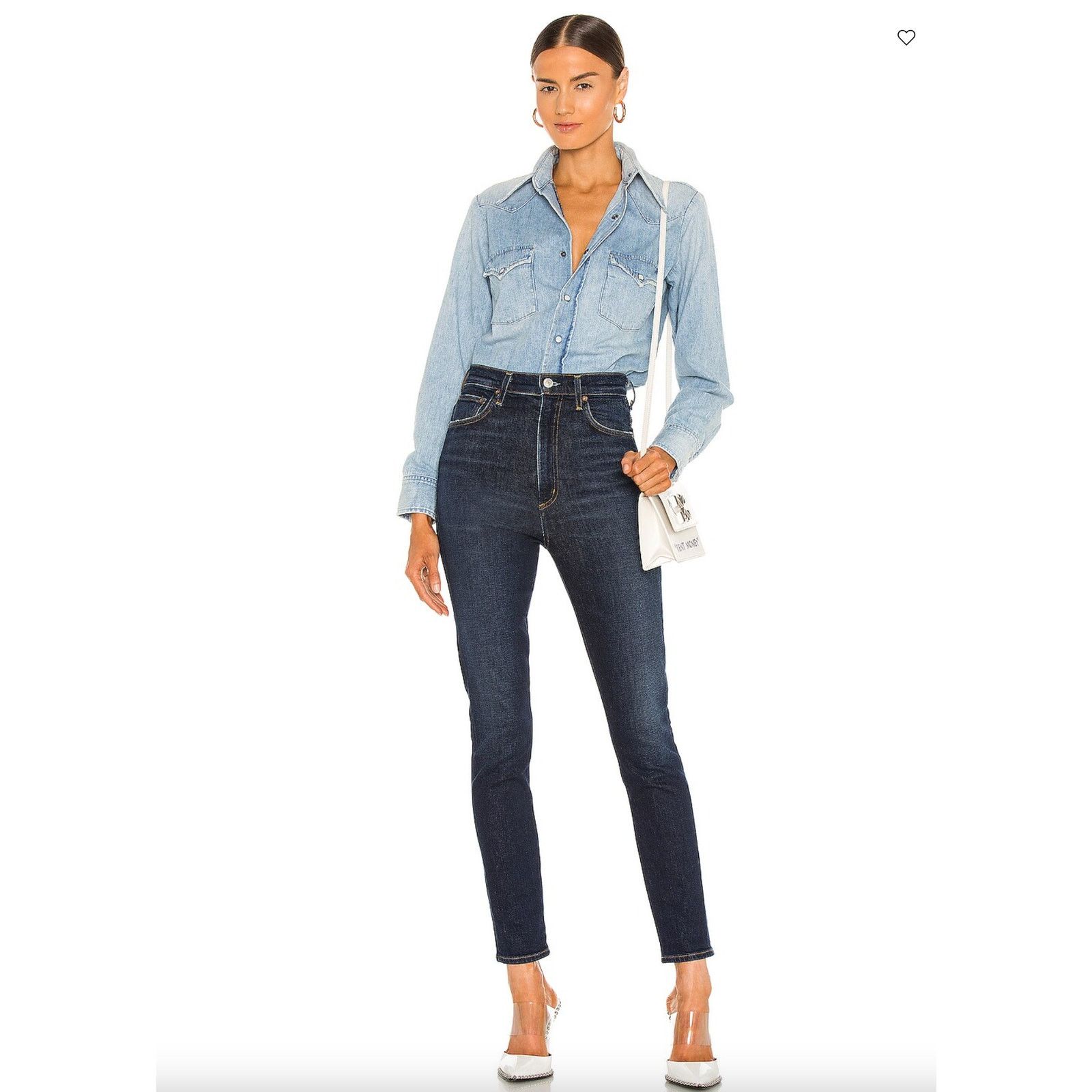 AGOLDE Pinch Waist Skinny Ultra High Rise Retro 80s in