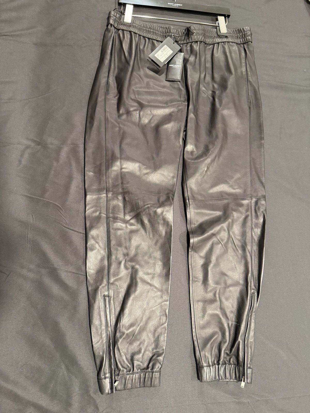 Saint Laurent Paris Saint Laurent mens leather joggers pants. 54/38. $4990 Size US 38 / EU 54 - 3 Thumbnail