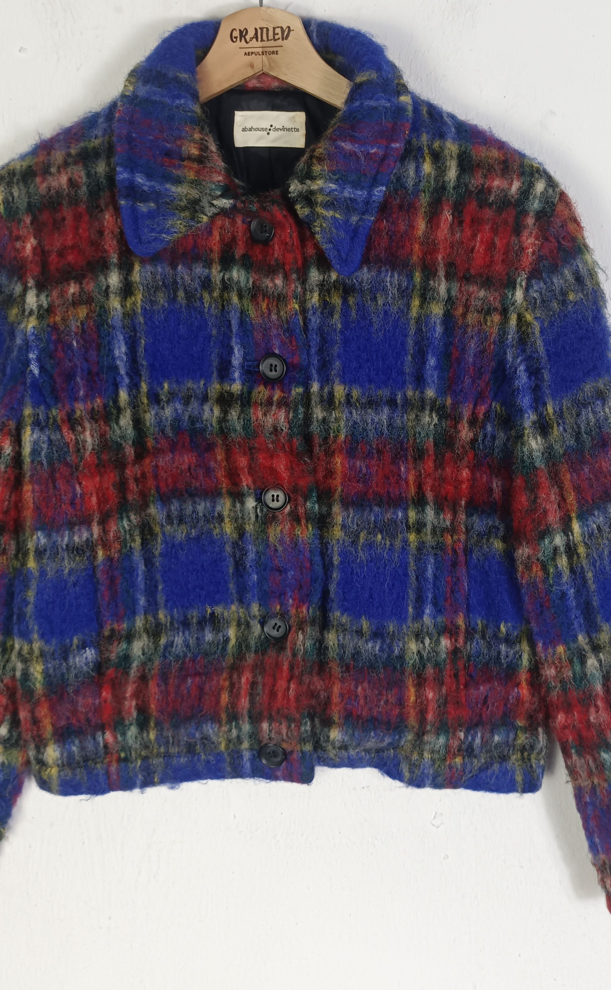 ABAHOUSE Vintage Abahouse Devinette Mohair Wool Jacket Size M / US 6-8 / IT 42-44 - 6 Thumbnail