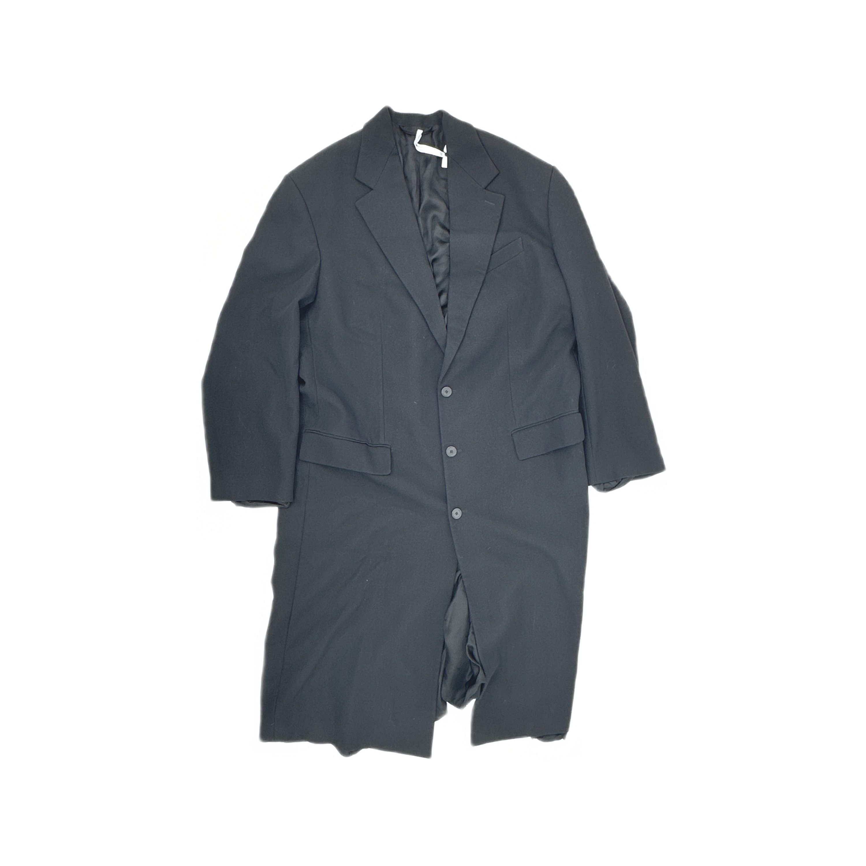 Balenciaga Garde-Robe Raglan Cashmere Coat Navy Blue Size 44 | Grailed