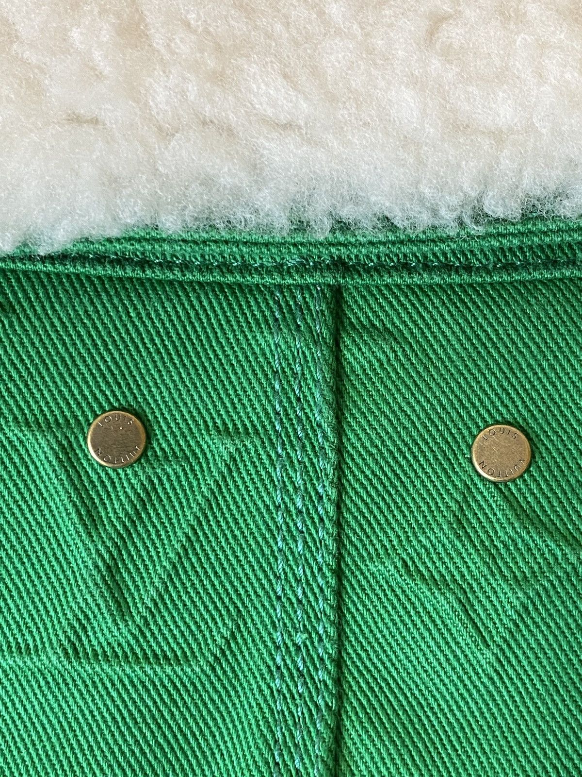 Louis Vuitton Louis Vuitton Carpenter Green 46 Denim Jacket 3D Monogram Size US S / EU 44-46 / 1 - 8 Thumbnail