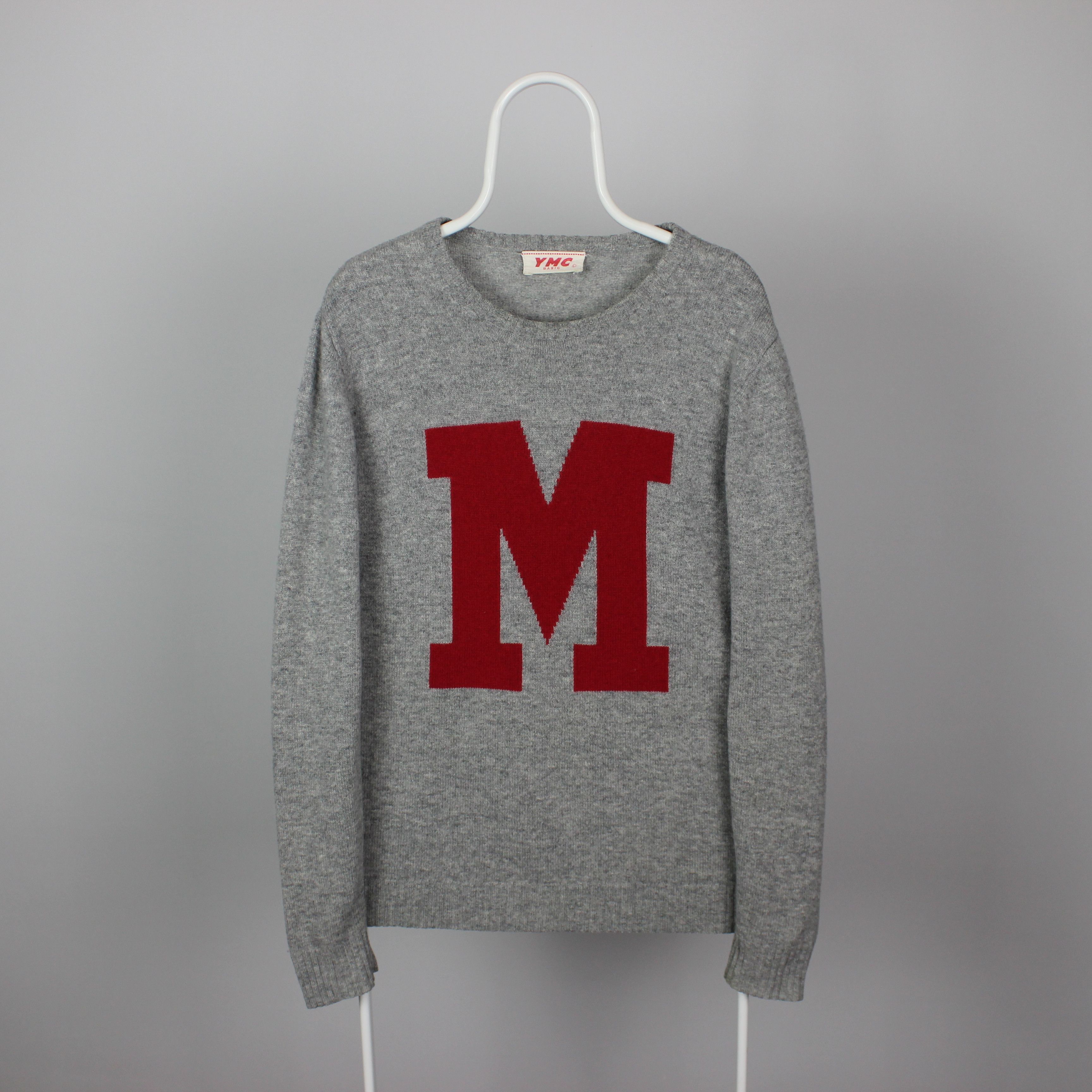 YMC YMC sweater centr logo wool men L gray Size US L / EU 52-54 / 3 - 4 Thumbnail