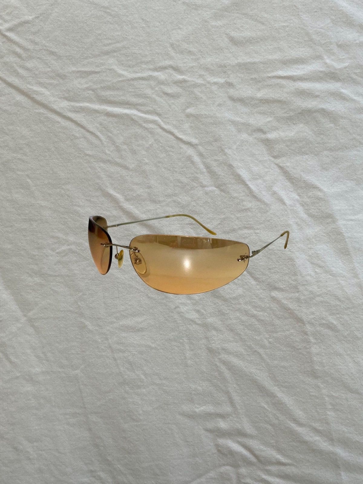Versus Versace VERSUS VERSACE Y2K Shield Sunglasses – Brown Tinted Size ONE SIZE - 1 Thumbnail
