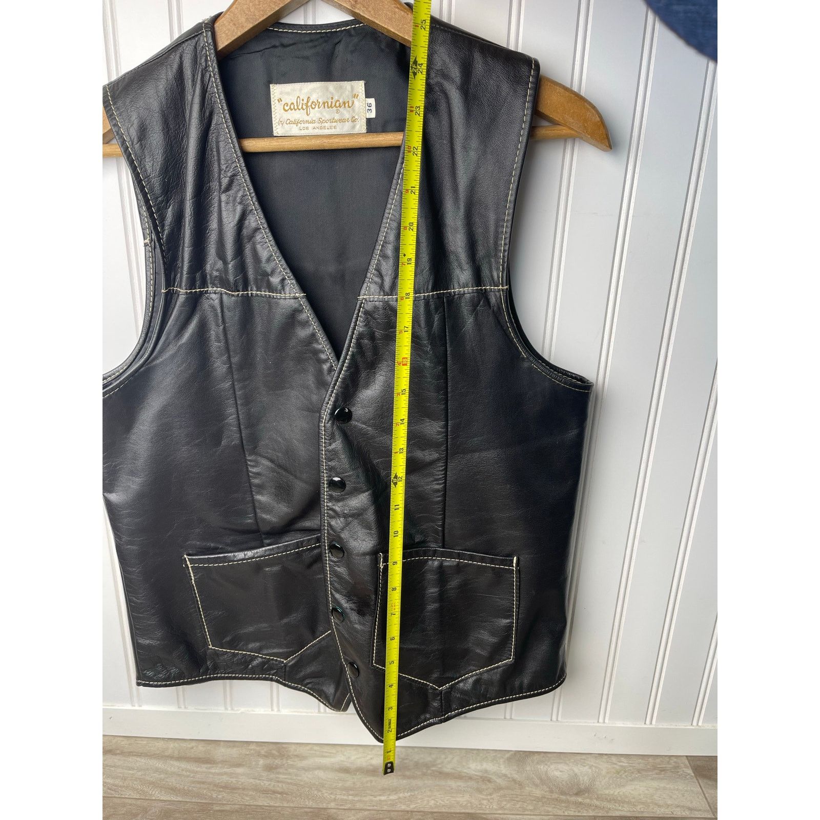 Other CA Sportswear Co. "Californian" VTG Leather Vest SZ36 Size US S / EU 44-46 / 1 - 4 Thumbnail