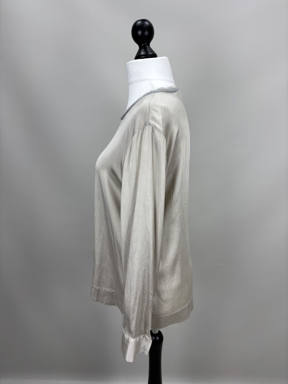 Peserico Womens blouse Peserico Size 46 Color Gray Size L / US 10 / IT 46 - 8 Thumbnail
