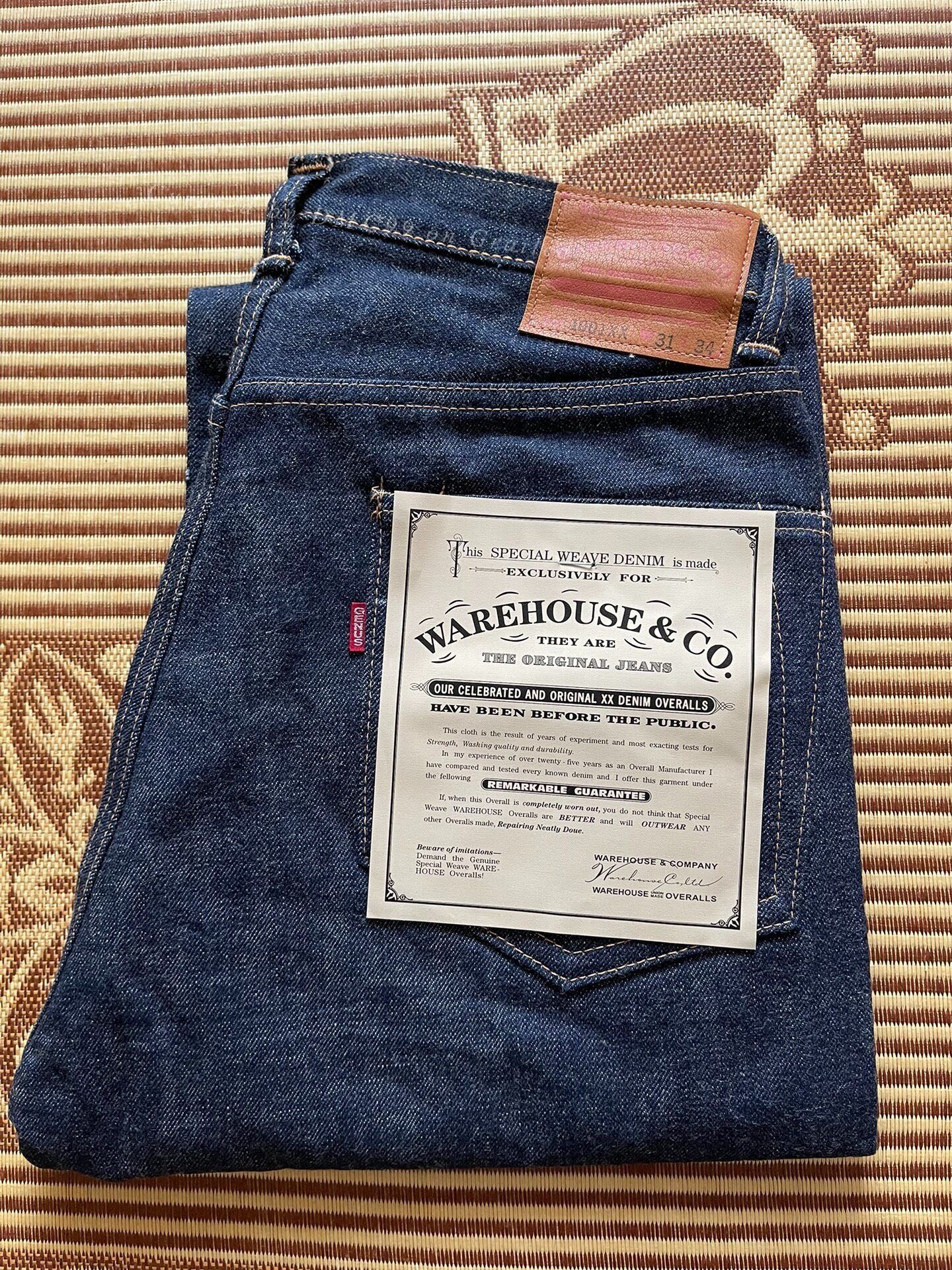 Warehouse & Co. Warehouse 1001xx Raw Denim Jeans Size US 32 / EU 48 - 1 Thumbnail