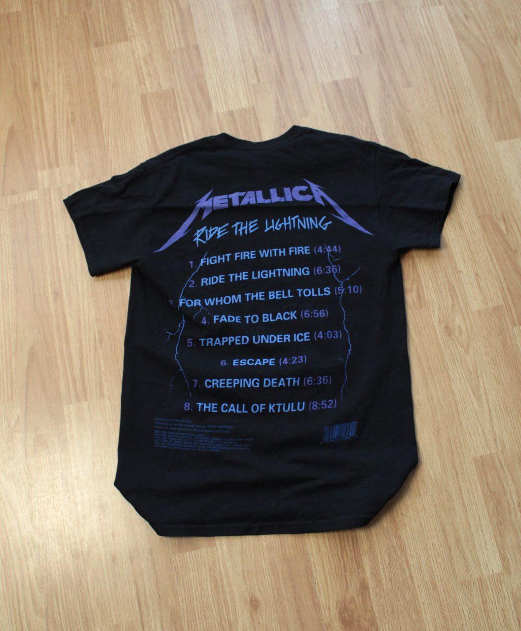Metallica 🔥 Metallica 2017 Ride The Lightning Album T Shirt Metal Band Size US S / EU 44-46 / 1 - 4 Thumbnail