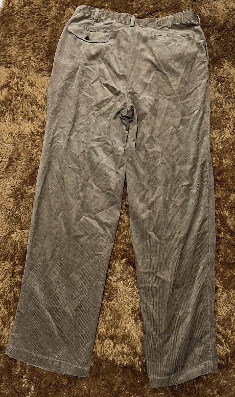 Japanese Brand Wolvo Mens Conduroy Baggy Casual Pants Size US 38 / EU 54 - 5 Thumbnail