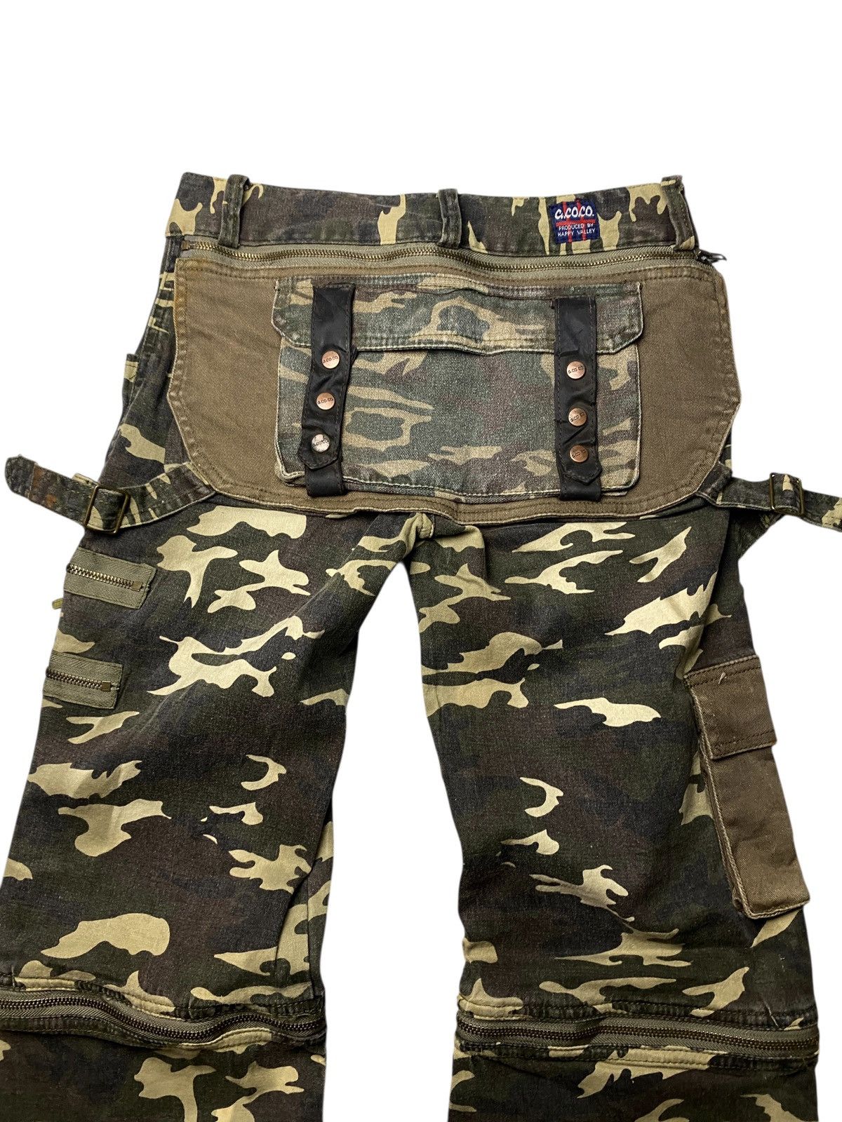 If Six Was Nine 2000's Happy Valley Military Multipocket Flared Pants Size US 26 / EU 42 - 13 Thumbnail