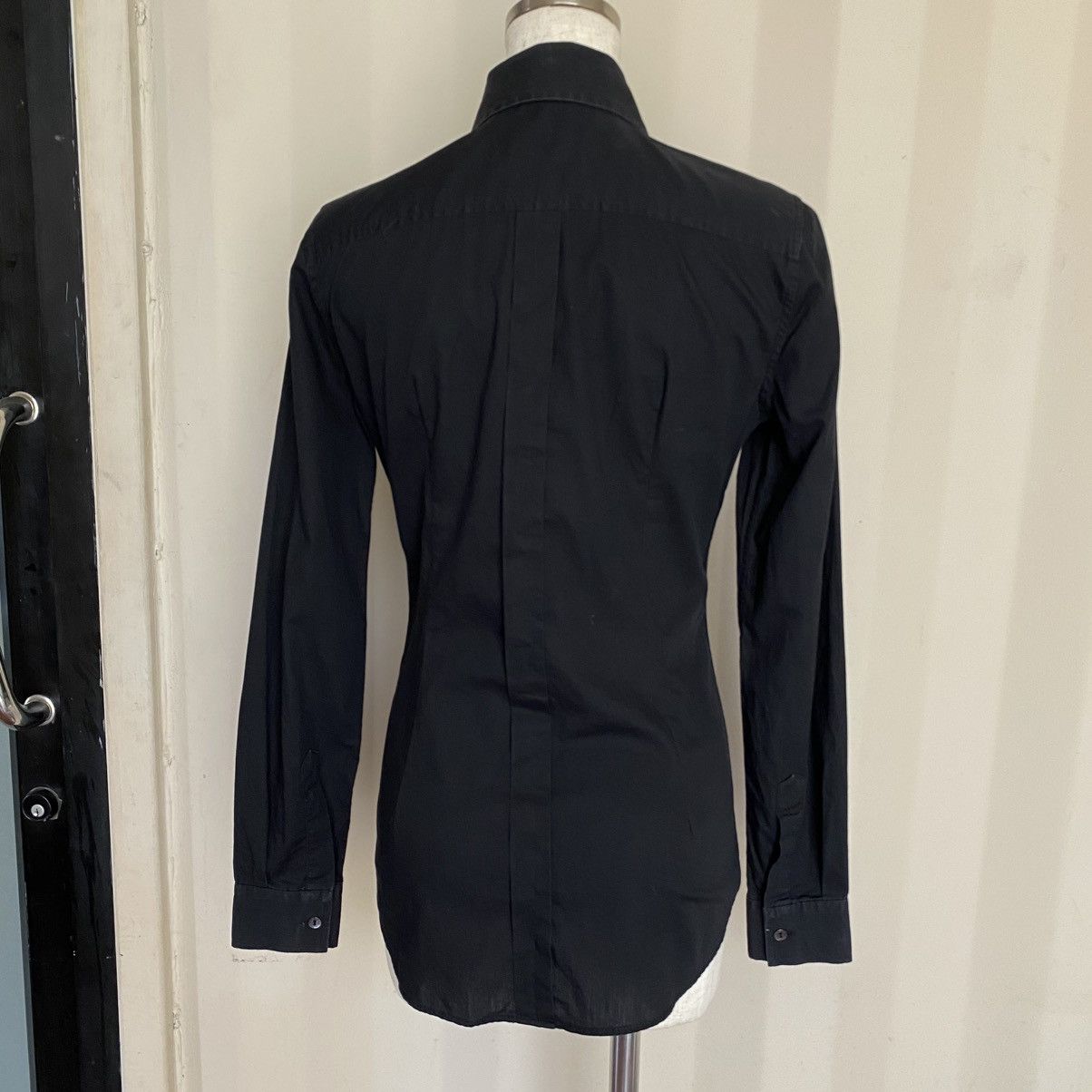 Dolce & Gabbana DOLCE & GABBANA Black Fitted Shirt Size S / US 4 / IT 40 - 3 Thumbnail