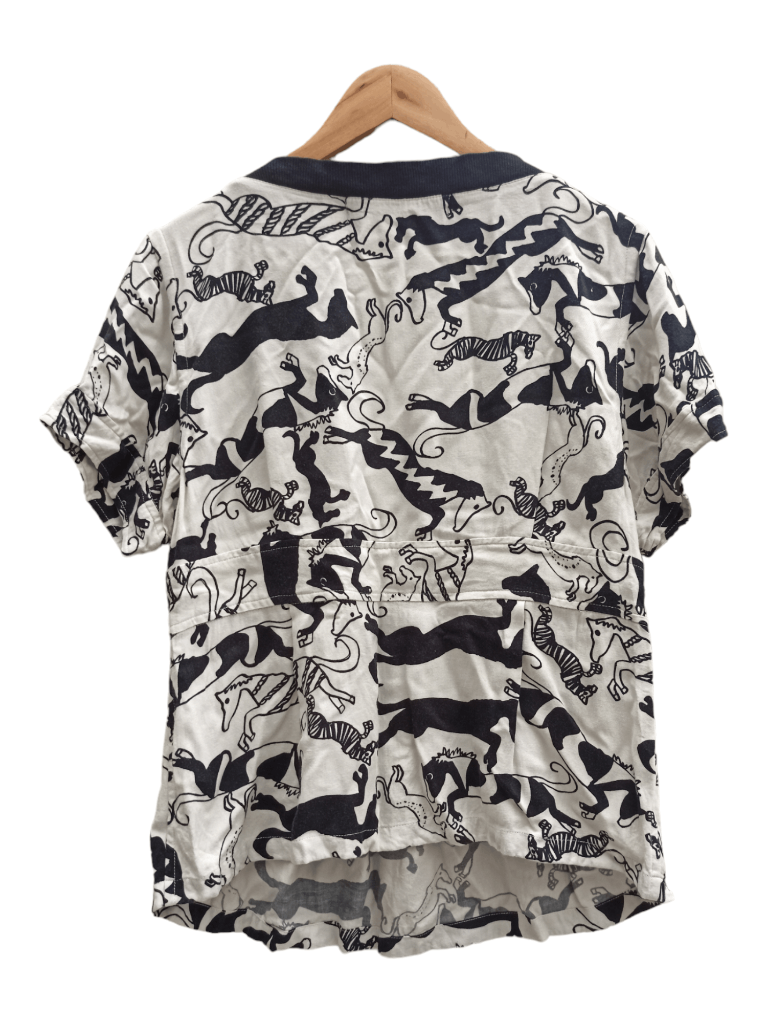 Issey Miyake Mercibeaucoup By Issey Miyake Full Printed Runway Blouses Size M / US 6-8 / IT 42-44 - 4 Thumbnail