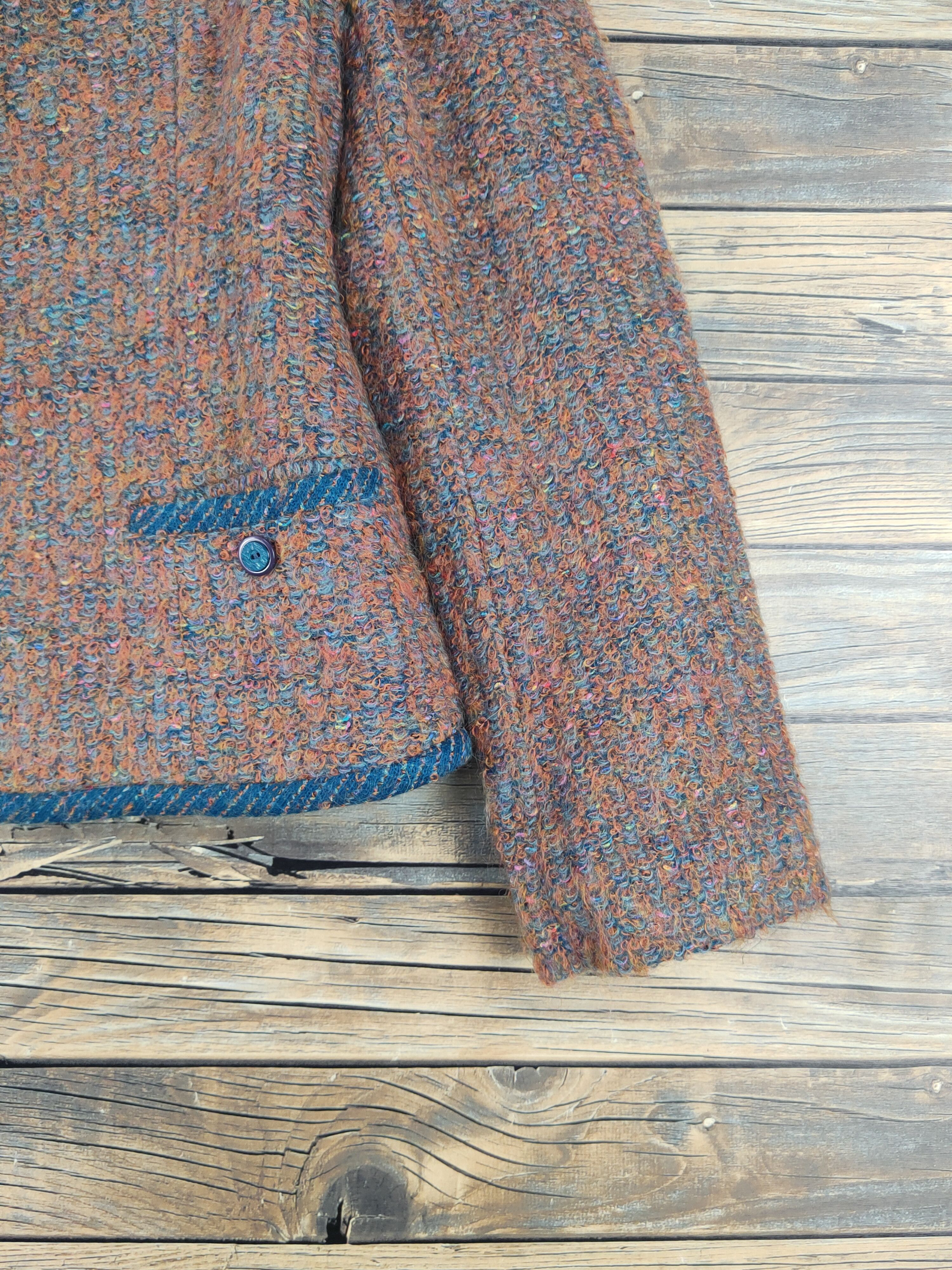 Homespun Knitwear Dorian Brown Knitwear Crop Top Jackets #W1750 Size S / US 4 / IT 40 - 6 Thumbnail