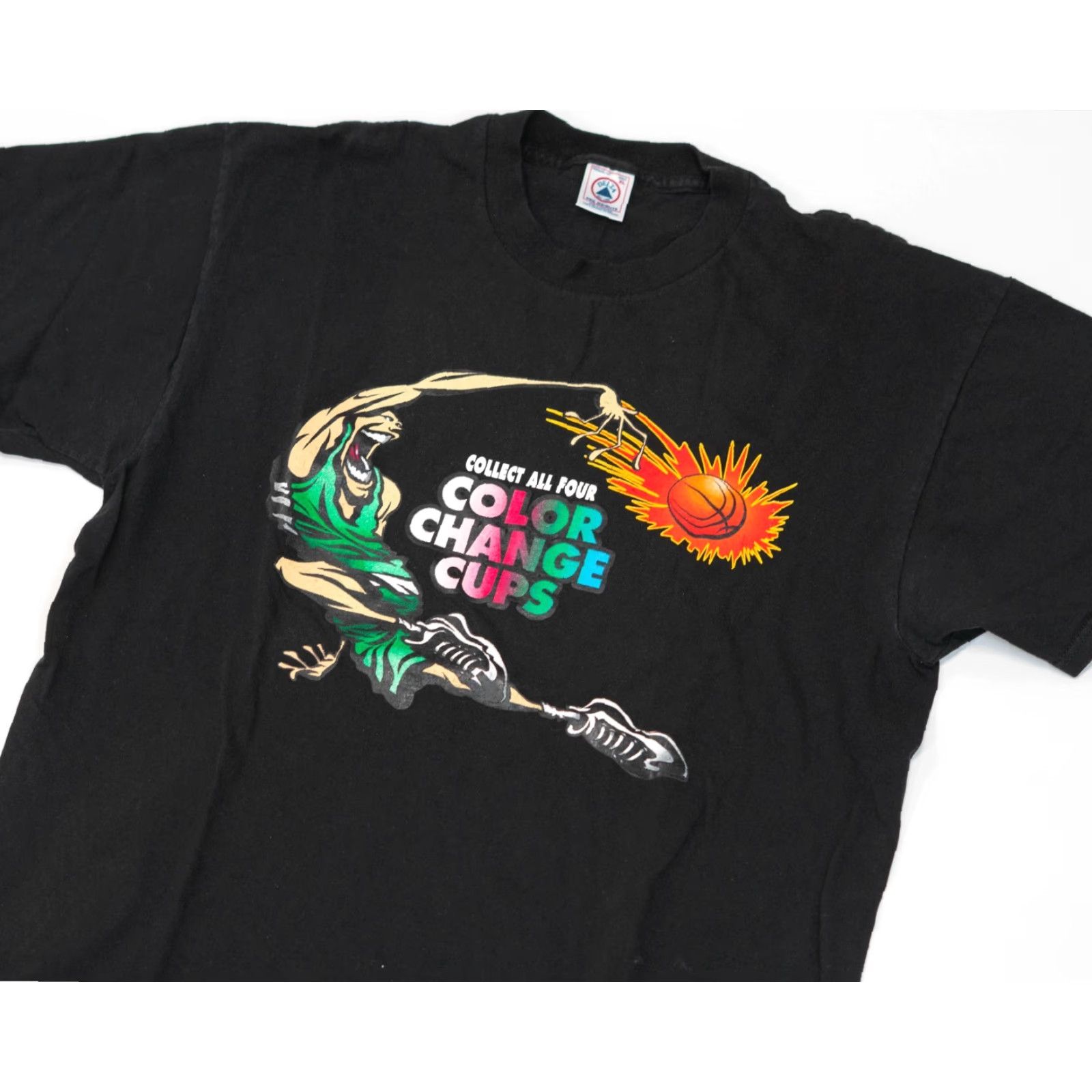 Delta VINTAGE Taco Bell T-Shirt Promo Men XL 90s Final Four Mountain Dew NCAA Black Short Sleeve Crew Neck Shirt Mens XL Size US XL / EU 56 / 4 - 2 Thumbnail