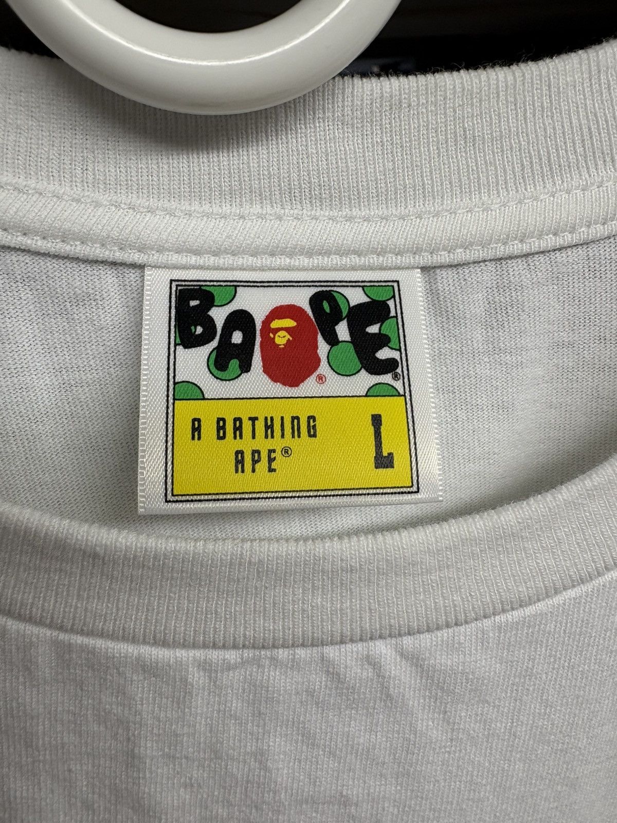 Bape BAPE Soccer #1 Tee 'White' Size US L / EU 52-54 / 3 - 3 Thumbnail