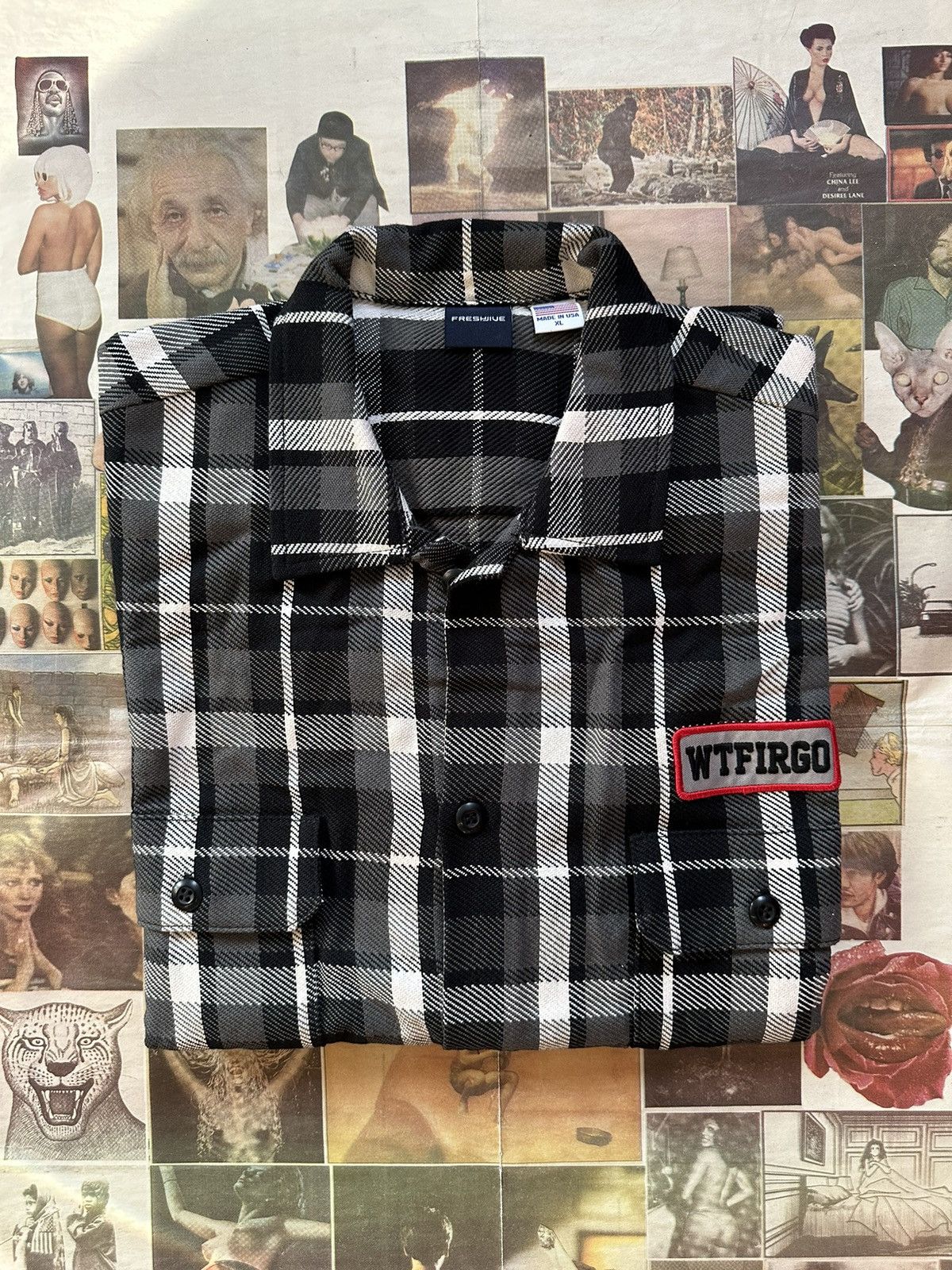 Freshjive Freshjive WTFIRGO bulldog S/S work shirt Size US M / EU 48-50 / 2 - 3 Thumbnail