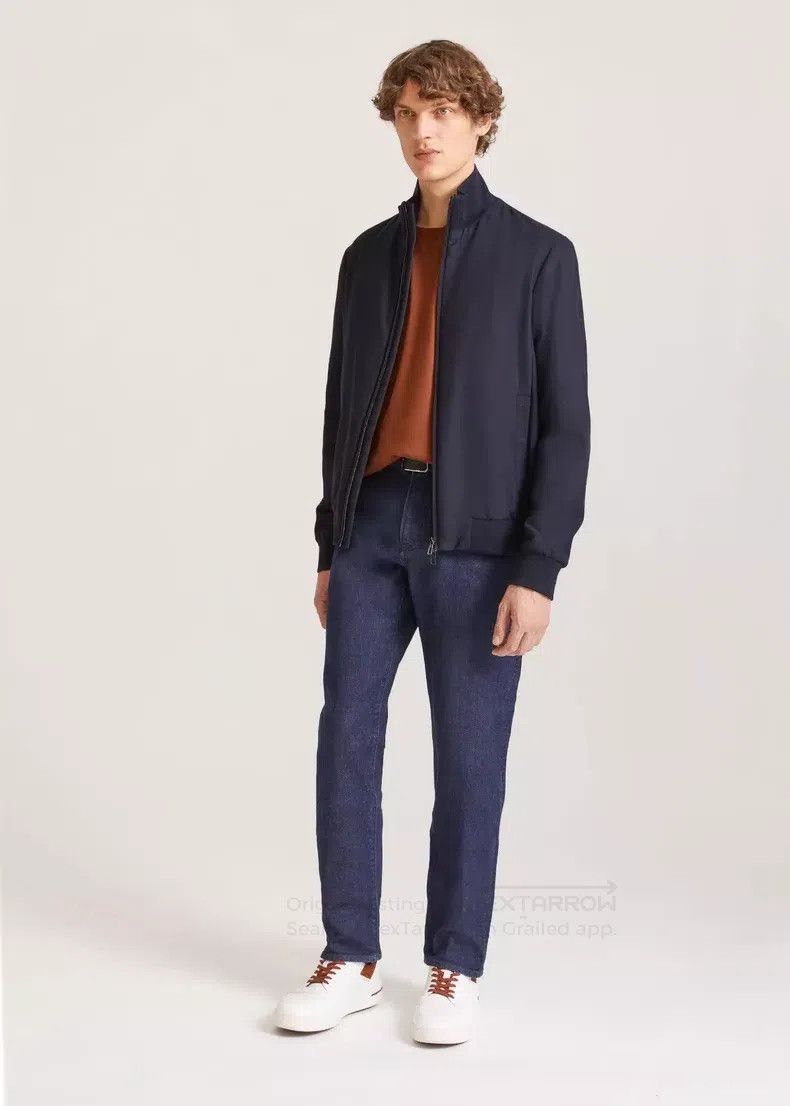 Loro Piana Loro Piana Pilot jacket men's outerwear navy blue Size US L / EU 52-54 / 3 - 2 Thumbnail
