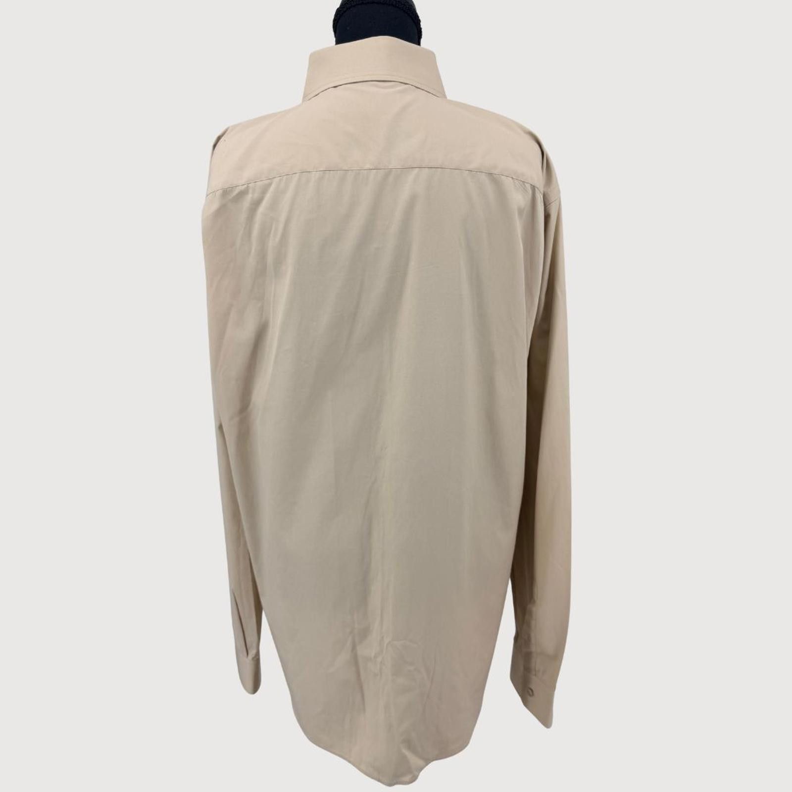 Other Burberry London Beige Cotton Dress Shirt Minimal Logo Size US XL / EU 56 / 4 - 6 Thumbnail