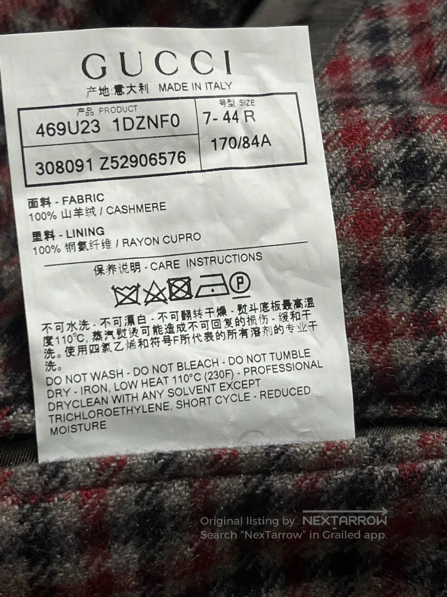 Gucci Gucci Men's Wool Suit. Size US M / EU 48-50 / 2 - 7 Thumbnail