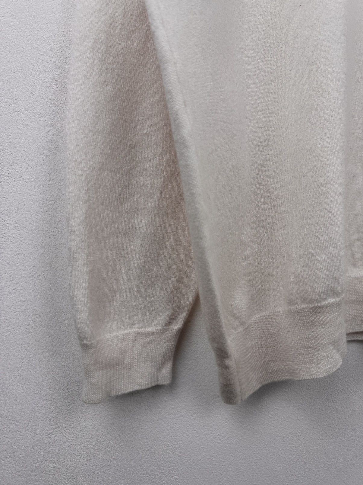 Hugo Boss Boss Men Crew Neck Sweater Cream Size XXL Size US XXL / EU 58 / 5 - 4 Thumbnail