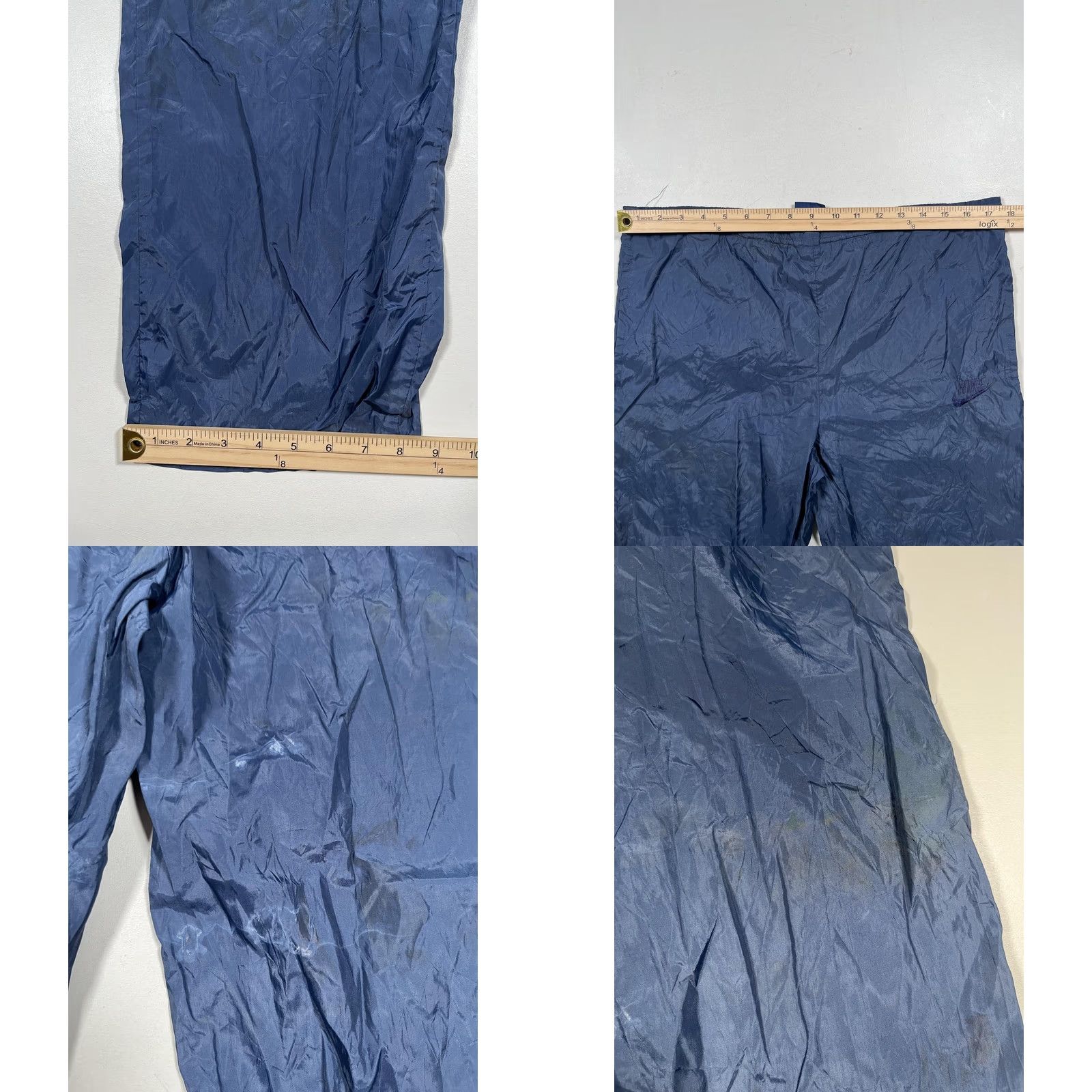 Nike Nike Track Pants Mens M Blue Elastic Waist Swoosh Athletic Warm Up Pants Size US 31 - 8 Thumbnail