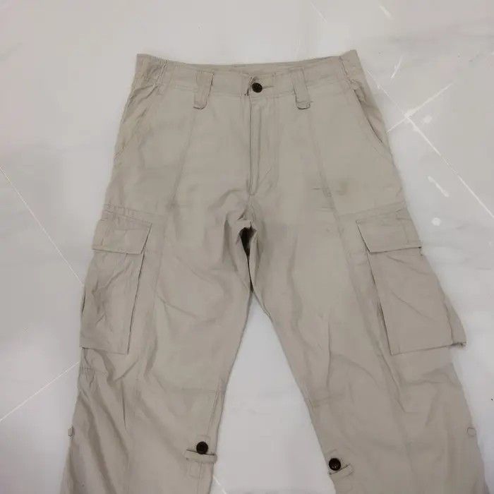 Japanese Brand × Uniqlo UNIQLO FADED WHITE CARGO PANTS Size US 30 / EU 46 - 2 Thumbnail