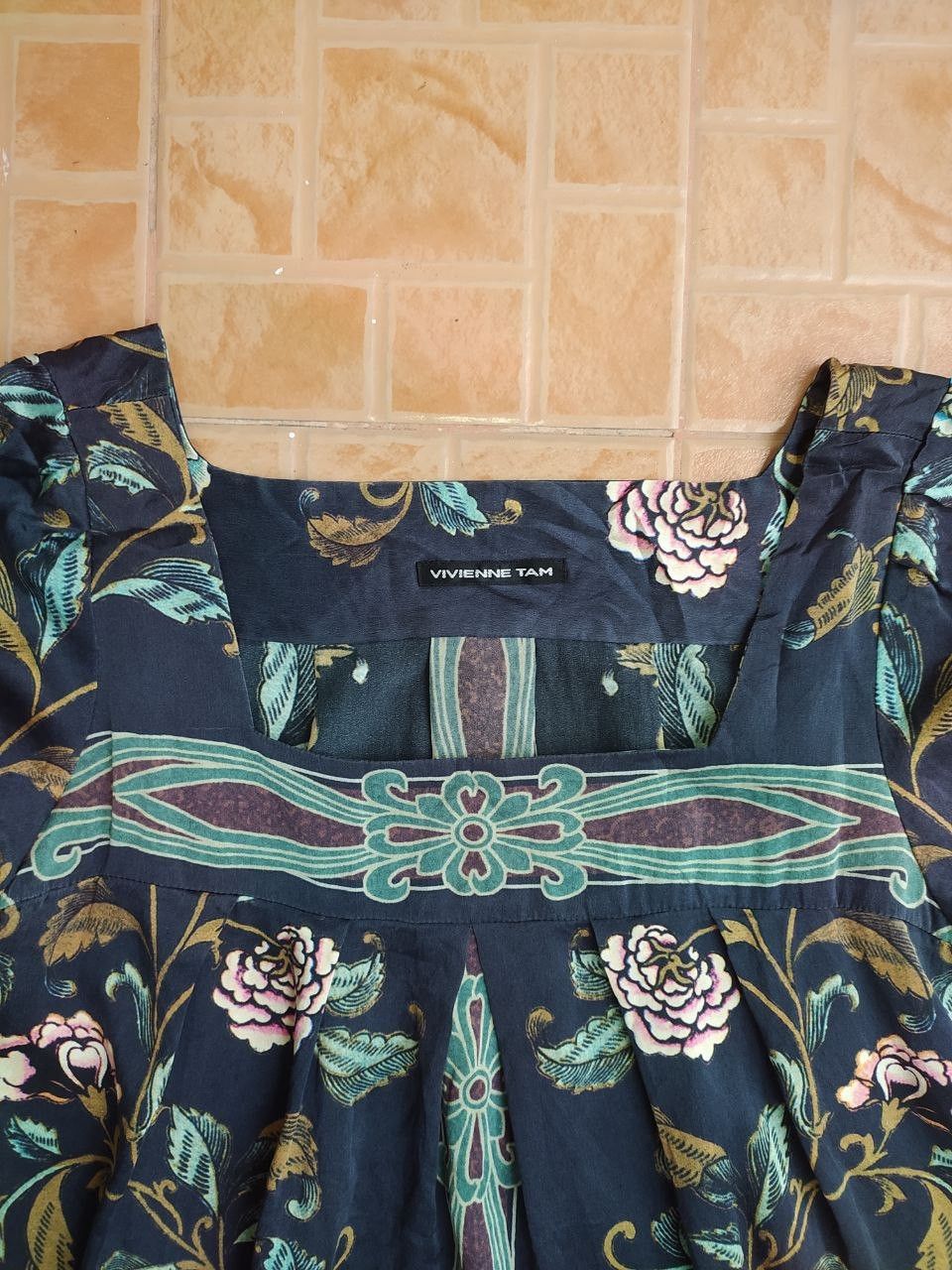 Vivienne Tam VIVIENNE TAM SILK FLORAL BLOUSE TOP Size S / US 4 / IT 40 - 1 Thumbnail