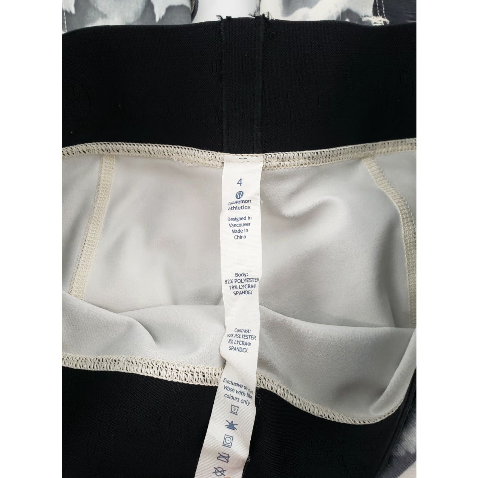 Lululemon VINTAGE Lululemon Wunder Under Pants Womens 4 Gray Yin To You Skirted Legging Pretty Plume Angel Wing Size 27" / US 4 / IT 40 - 7 Thumbnail