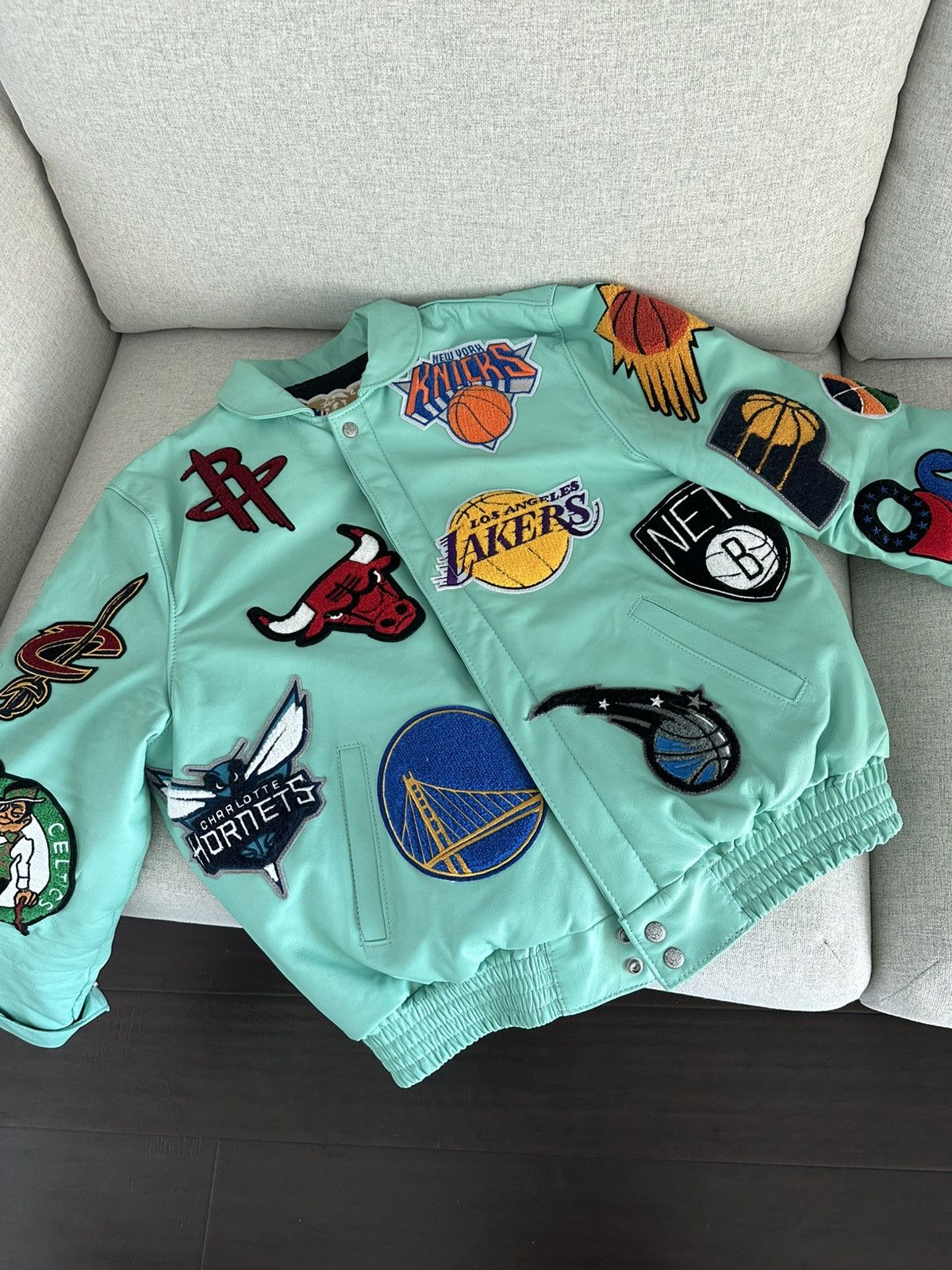 Jeff Hamilton Signed Jeff Hamilton x NBA logo jacket Size US L / EU 52-54 / 3 - 1 Thumbnail