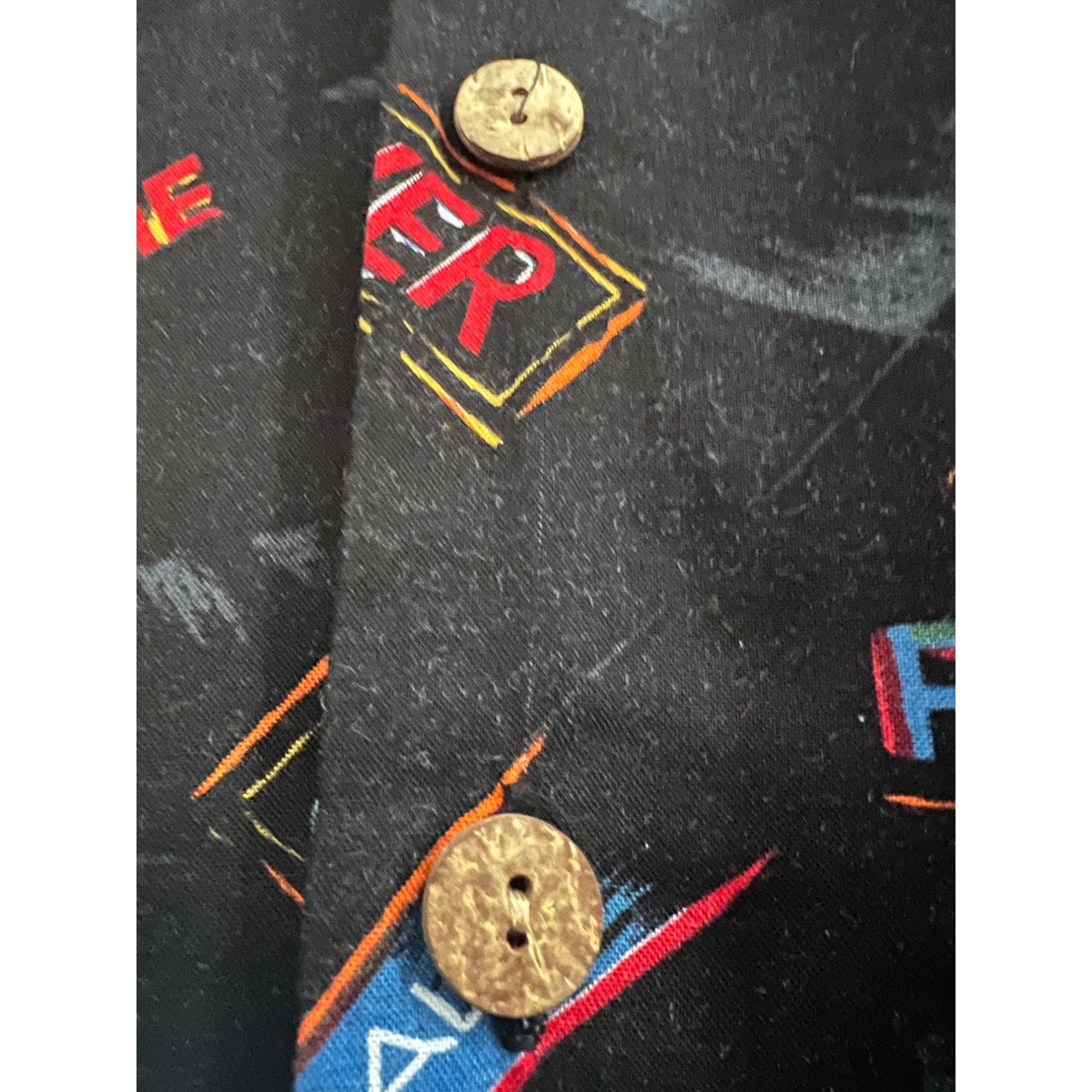 Kennington Ltd. Kennington Black Vintage Gamer Pin Up Girl Button Up Shirt Size US S / EU 44-46 / 1 - 6 Thumbnail