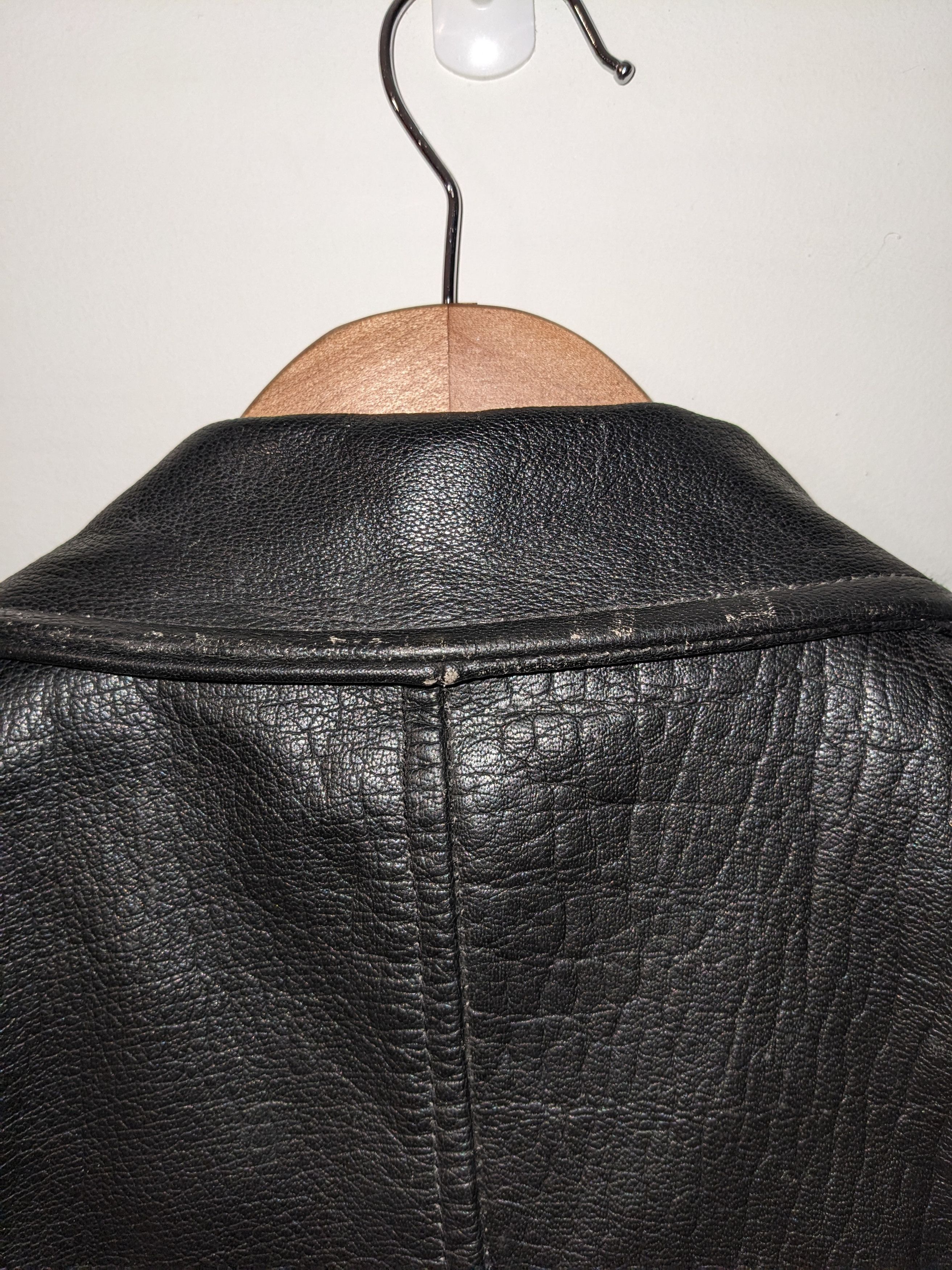 Vintage 90s Harley Davidson Motorcycle Tall Leather Jacket