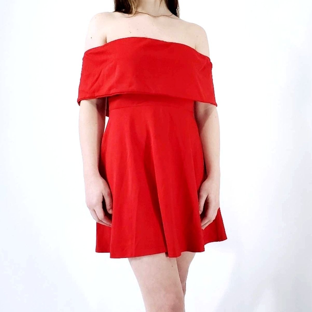 Designer Lpa Revolve Cayenne Red Cold Shoulder Dress - S Size S / US 4 / IT 40 - 2 Thumbnail