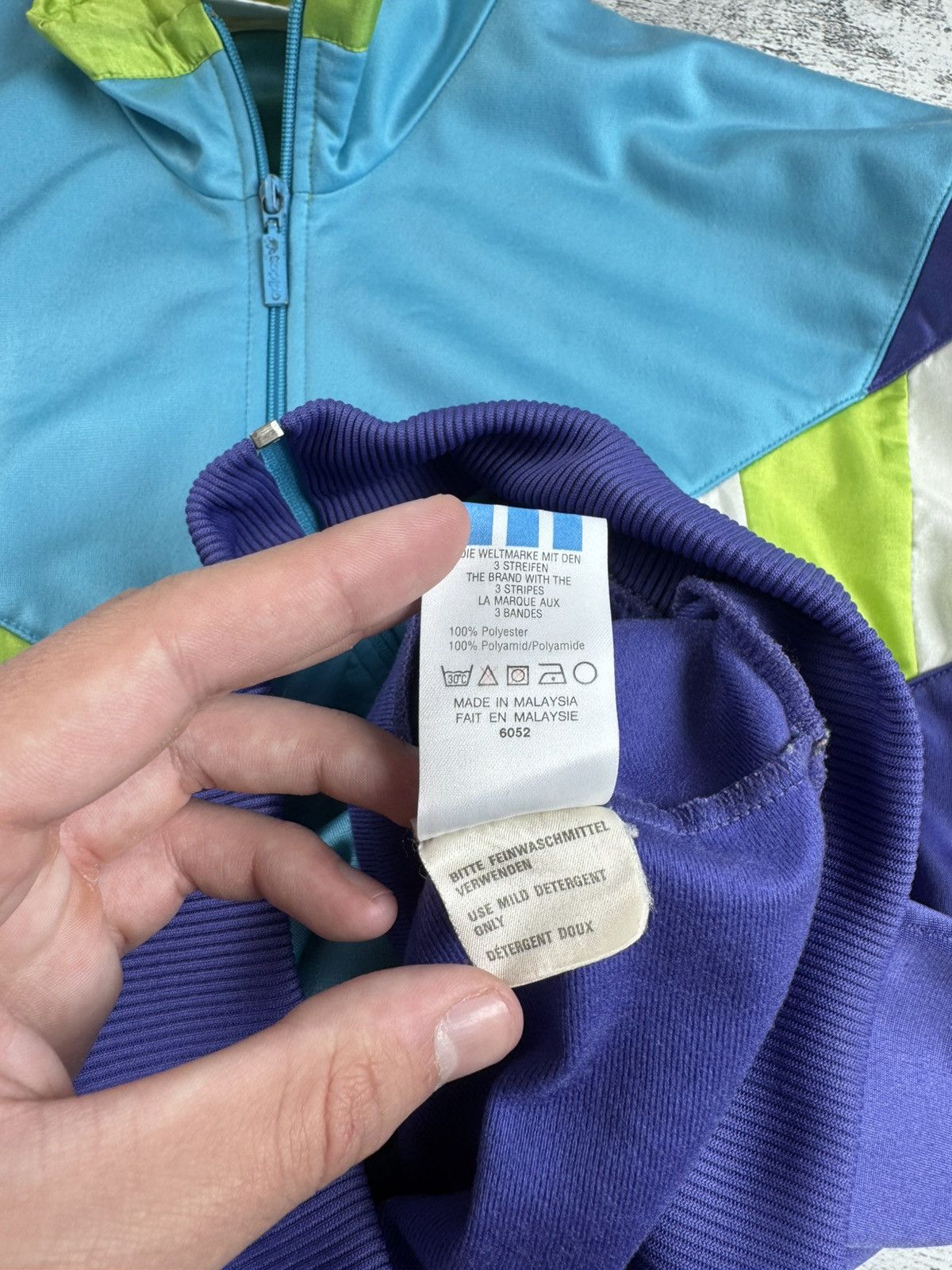 Adidas Adidas Men’s Vintage M Y2K Retro Blue Logo Track Activewear Zip Light Jacket Size US M / EU 48-50 / 2 - 13 Thumbnail