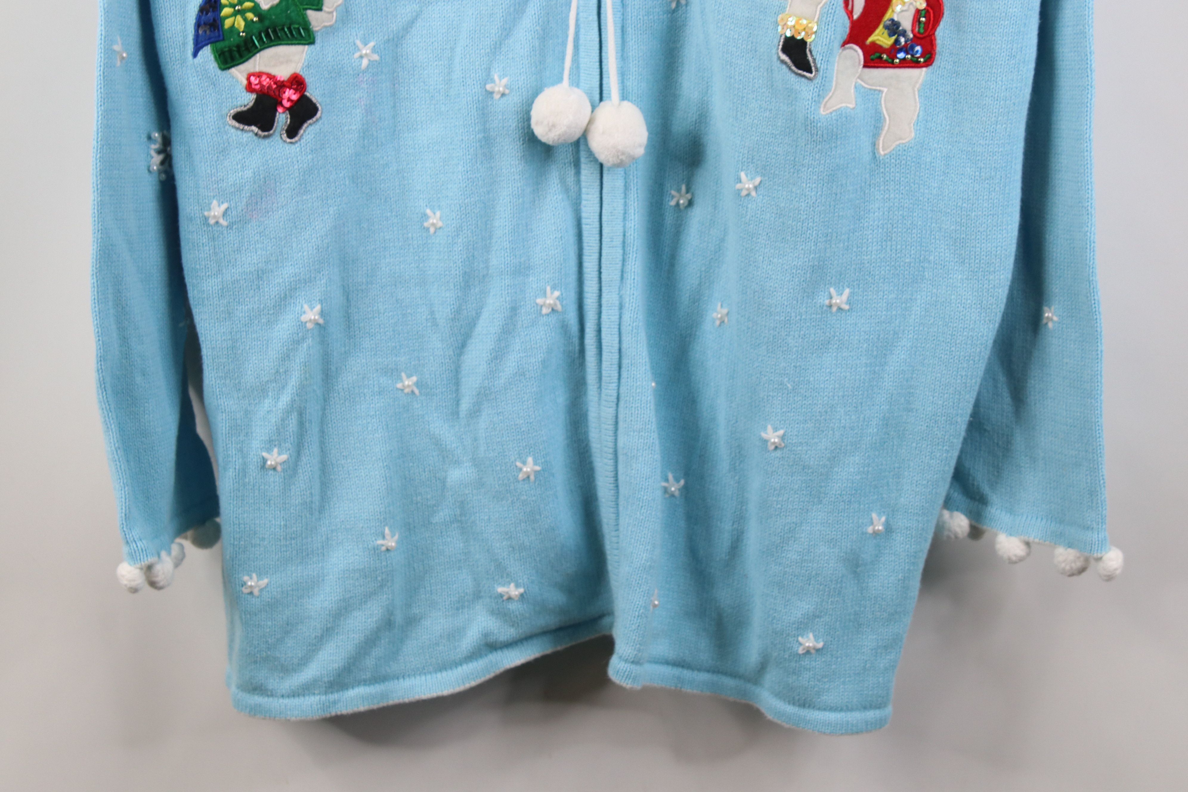 Vintage Vintage 90s Streetwear Christmas Snowman Snowflake Sweater Size XL / US 12-14 / IT 48-50 - 3 Thumbnail