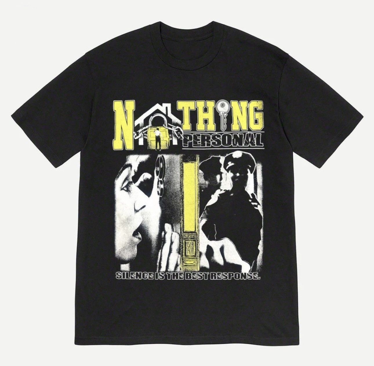 Vintage Brand New Nothing Personal Protect Whats Yours T Shirt XL Size US XL / EU 56 / 4 - 1 Thumbnail