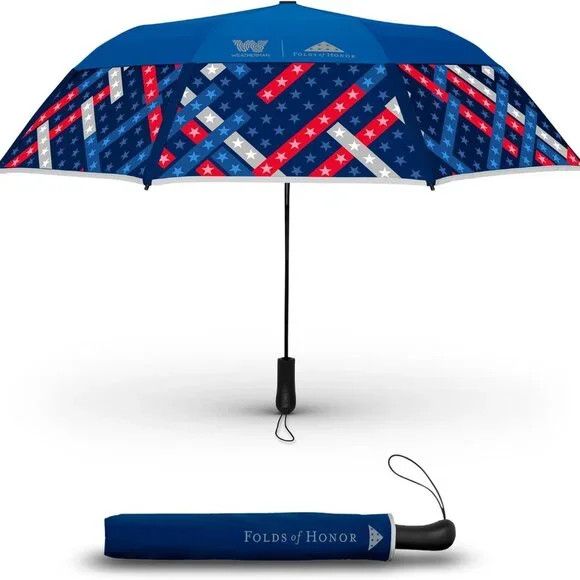 Weatherman Folds Of Honor Comfort Grip Freedom Umbrella