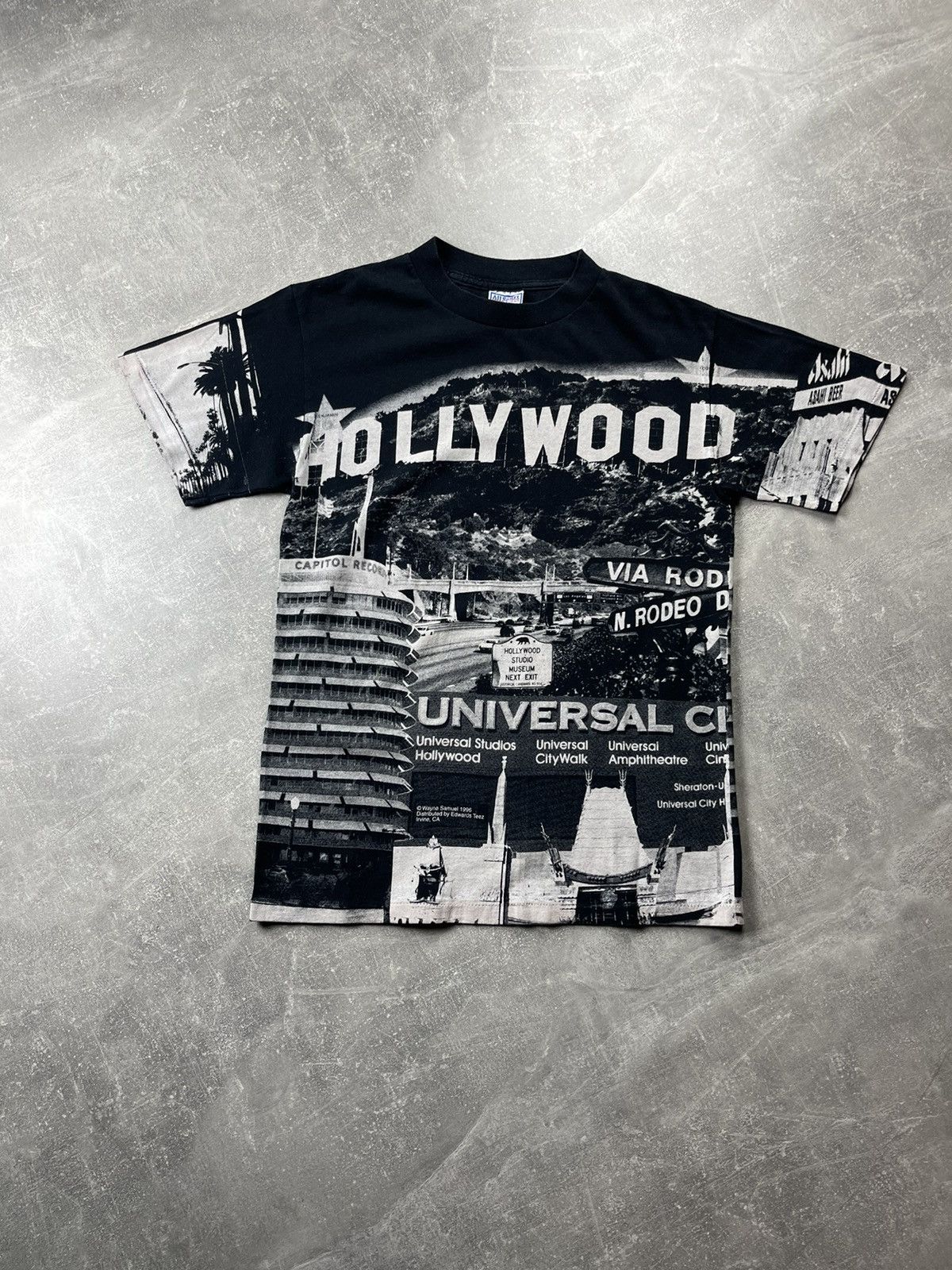 Vintage Vintage 90s Hollywood Universal City Graphic T-Shirt USA Size US M / EU 48-50 / 2 - 2 Thumbnail