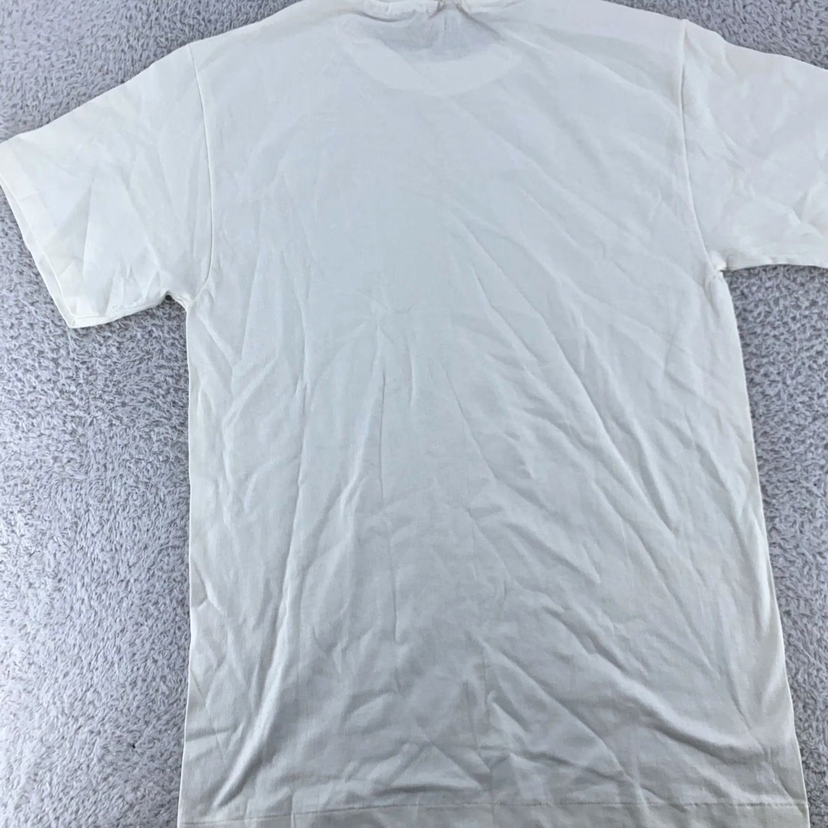 Hanes Hanes Shirt Mens Medium White Heavyweight Crewneck T-Shirt Casual Cotton Short Sleeve Solid Vintage? No Size US M / EU 48-50 / 2 - 4 Thumbnail