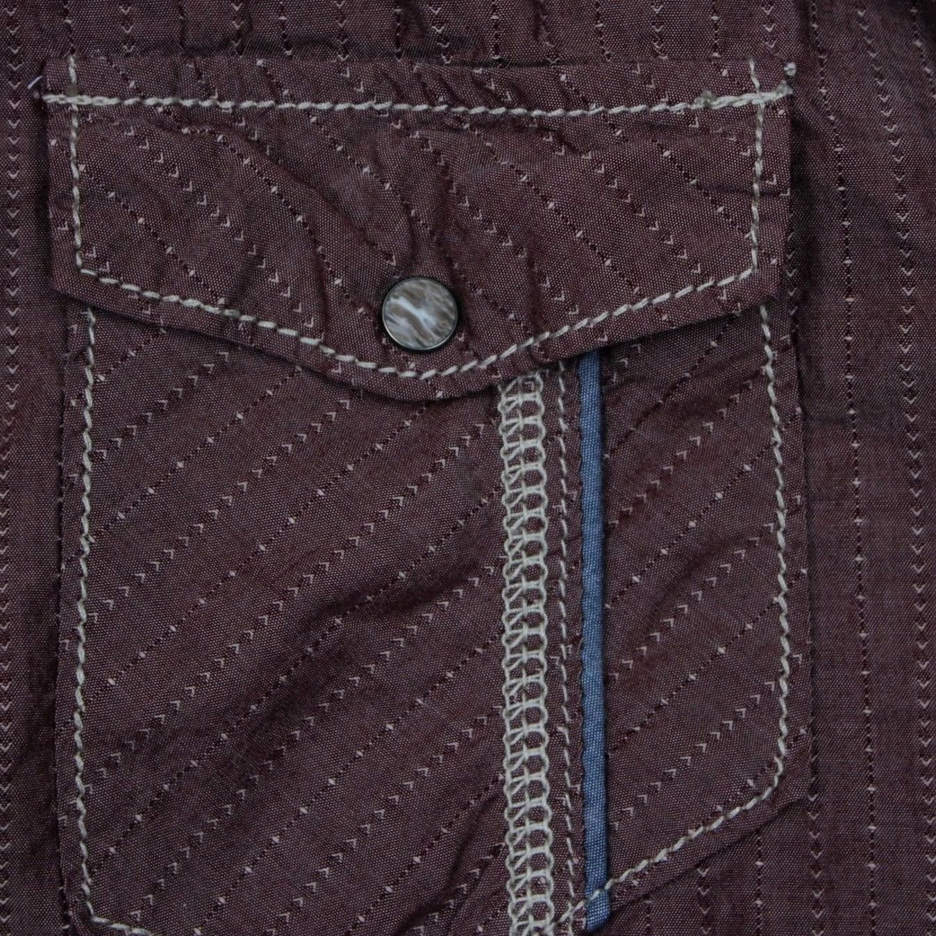 BKE BKE Pearl Snap Shirt Mens 2XL XXL Red Athletic Fit 100% Cotton Long Sleeve Button-Up Collar Pockets Check Cowboy Western Pearl Snap Size US XXL / EU 58 / 5 - 6 Thumbnail