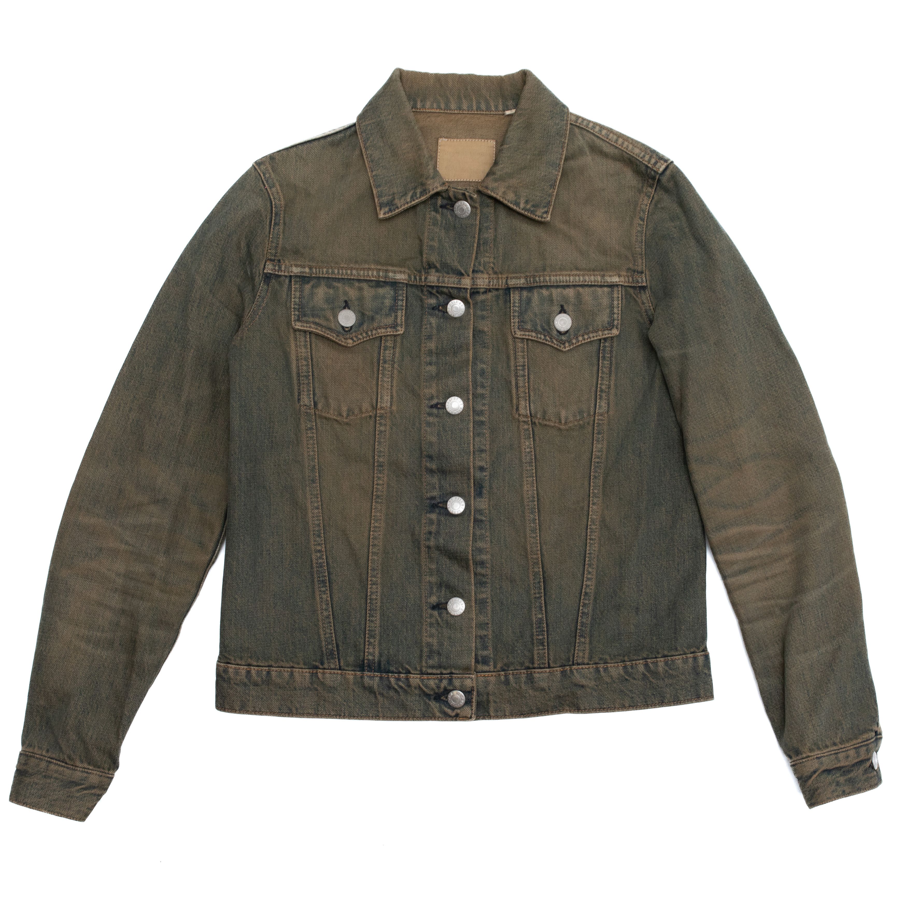HELMUT LANG NY Vintage Stained Denim Trucker Jacket