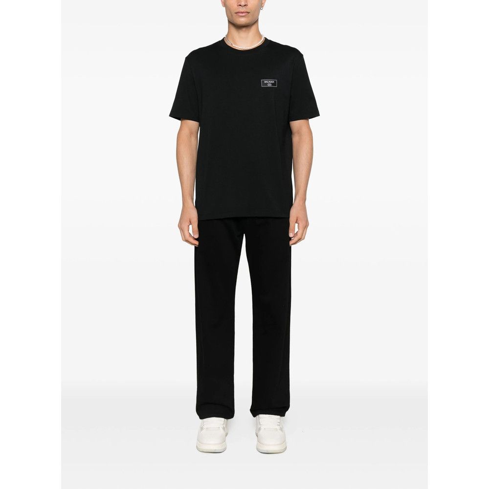 Balmain Balmain BLACK T-Shirts & Vests - T-Shirts Size US M / EU 48-50 / 2 - 1 Thumbnail