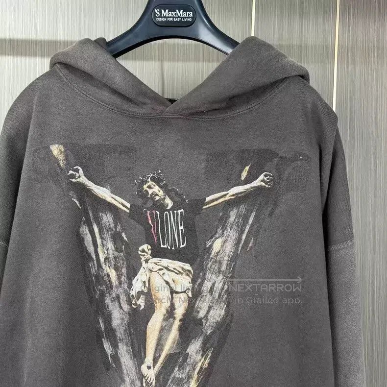 Saint Michael Saint Michael Collaboration distressed washed printed hoo Size US L / EU 52-54 / 3 - 4 Thumbnail