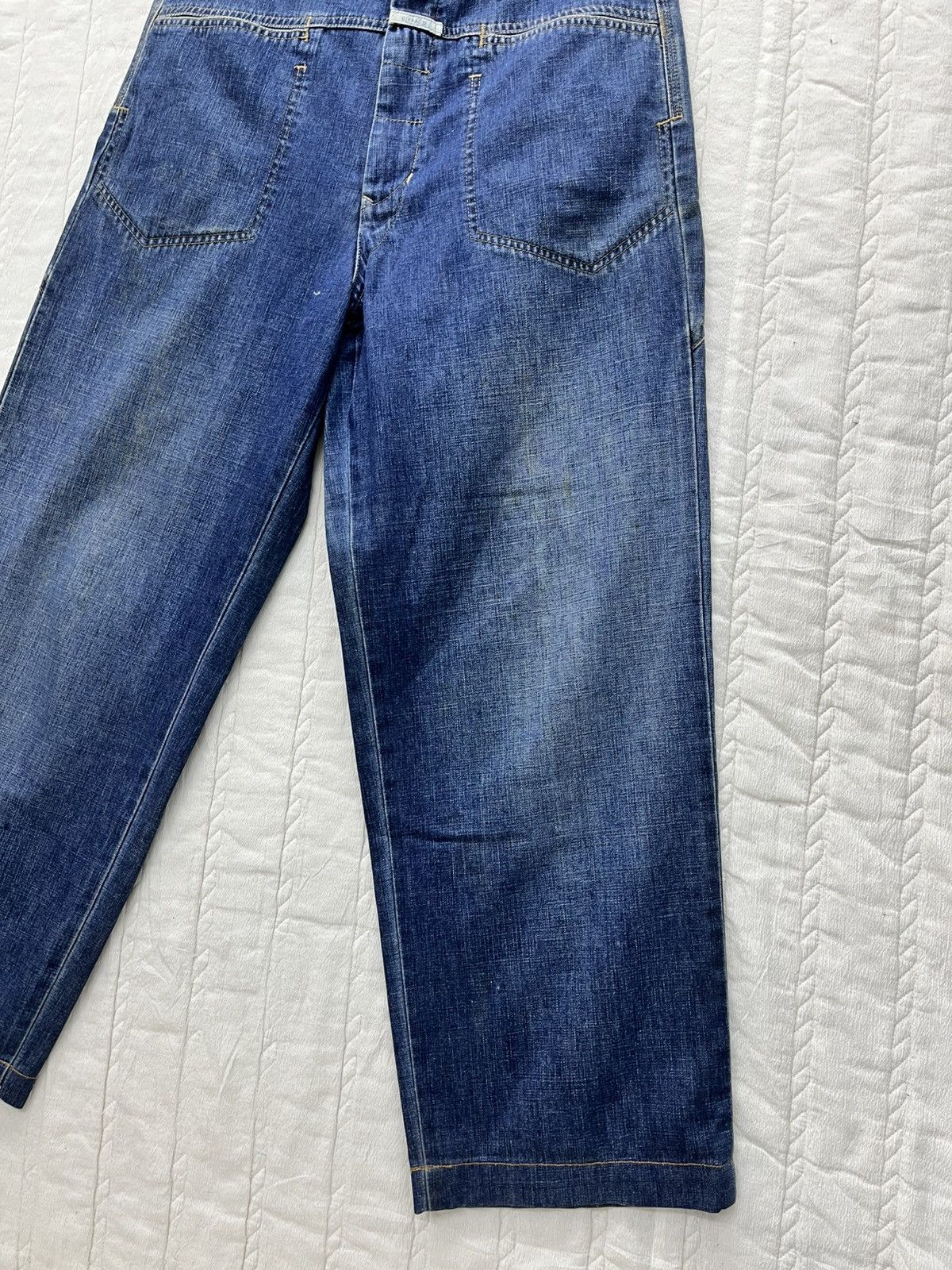 Marithe + Francois Girbaud 🔥MARITHE & FRANCOIS GIRBAUD BACKWARDS PATTERN BAGGY JEANS Size US 31 - 3 Thumbnail