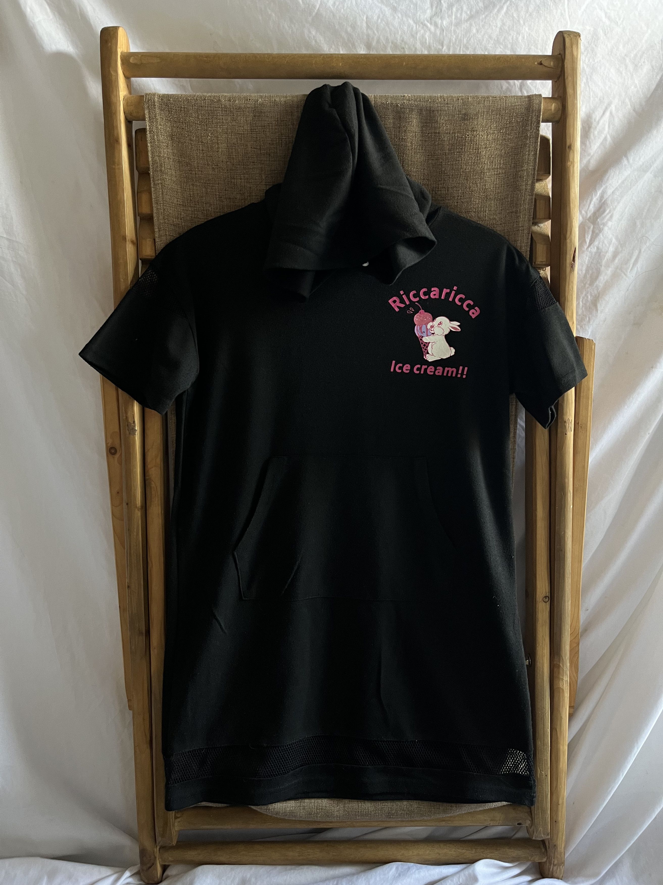 Angel Blue × Hysteric Glamour × Japanese Brand Y2K Ricca Ricca Rabbit Ice Cream Print Hoodie Size S / US 4 / IT 40 - 1 Thumbnail