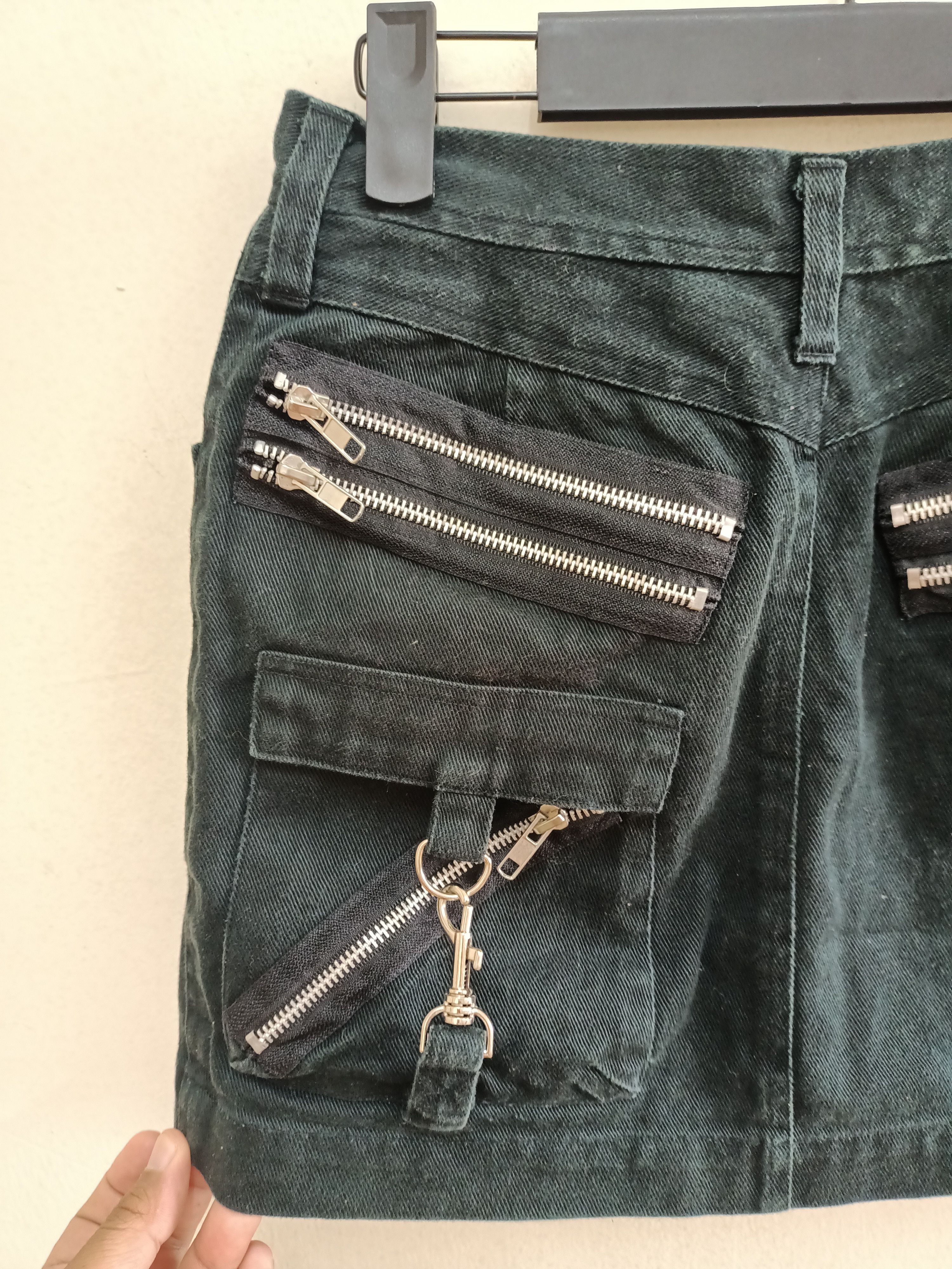 Japanese Brand Rare Sexy Dynamite London black zipper punk skirts Size 27" / US 4 / IT 40 - 5 Thumbnail