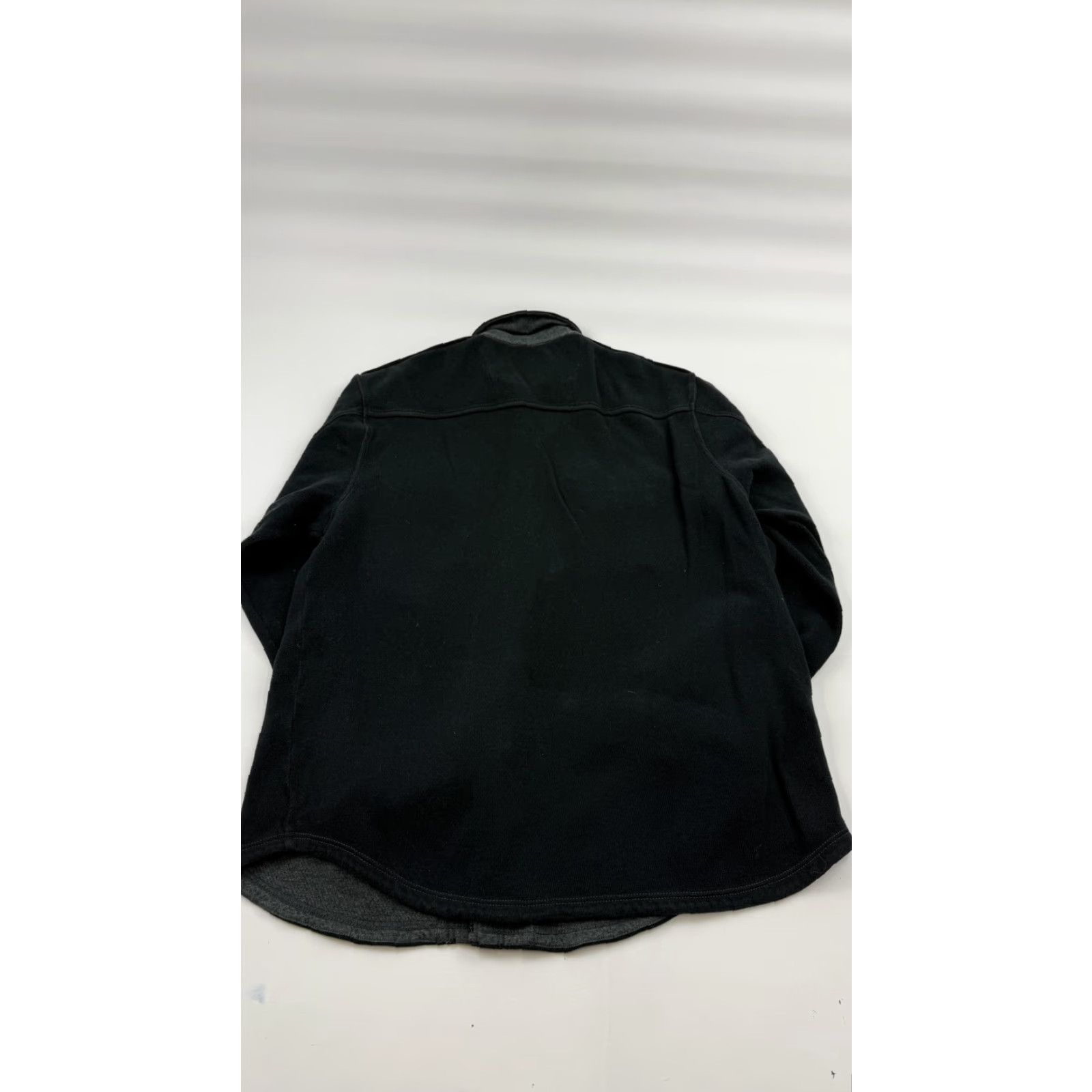 Tommy Bahama VINTAGE Tommy Bahama Shirt Jacket Mens Large Black Thermal Waffle Knit Button Pockets Size US XL / EU 56 / 4 - 6 Thumbnail