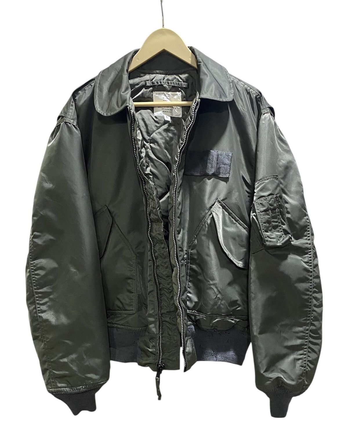 Avirex Vintage 90s Avirex USAF CWU-45P Cold Weather Bomber Jacket Size US L / EU 52-54 / 3 - 3 Thumbnail