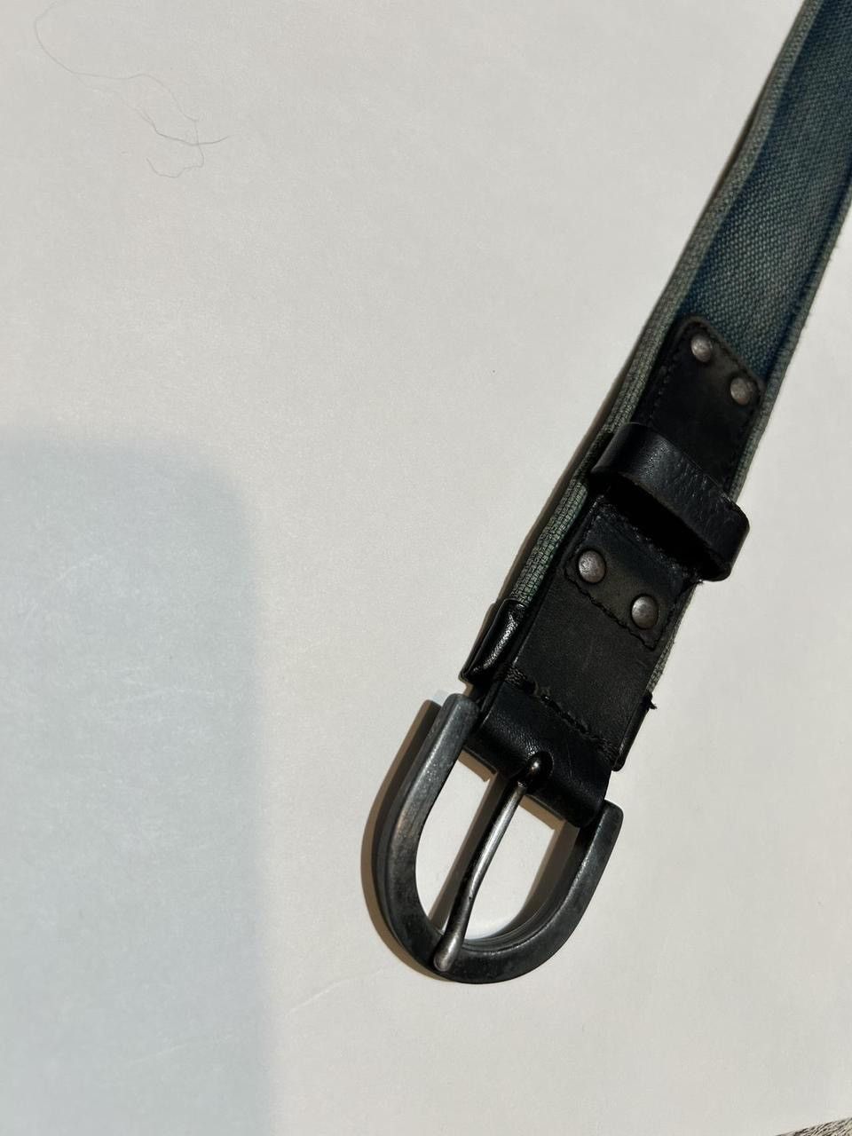 Diesel Diesel canvas & leather belt “I SUPPORT MY PANTS” 👖 Size 34 - 5 Thumbnail