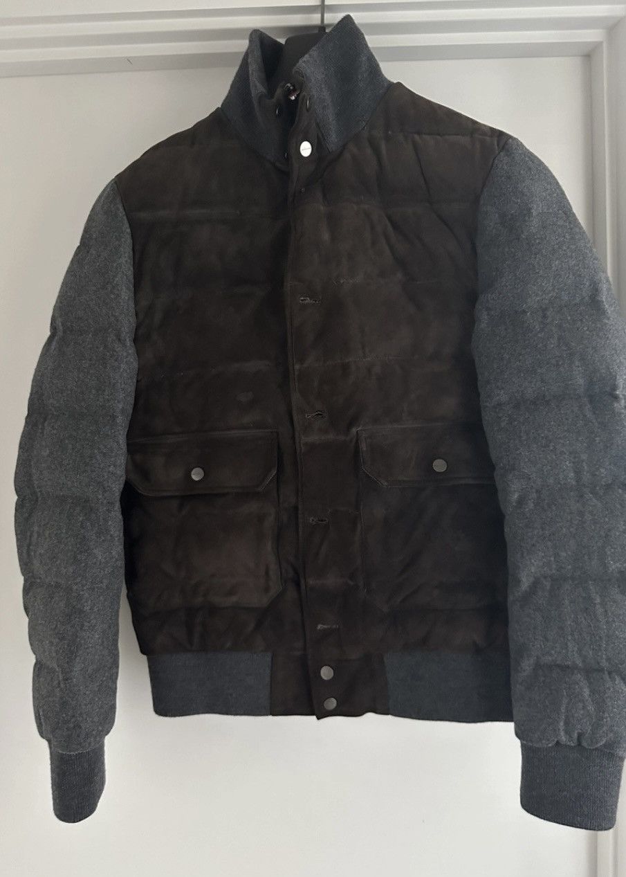 Kiton Suede and wool puffer jacket size IT48 Size US M / EU 48-50 / 2 - 3 Thumbnail