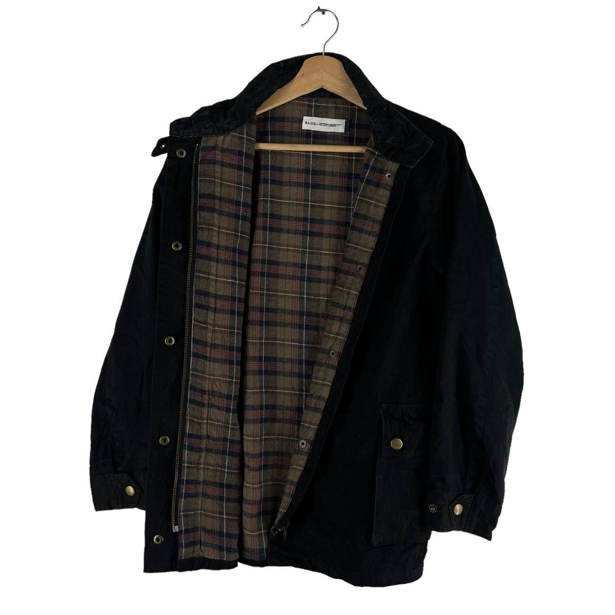 Blue Blue Japan 🔥Blue Blue Japan Chore Work Jacket Tartan Lining Checked Size US M / EU 48-50 / 2 - 2 Thumbnail