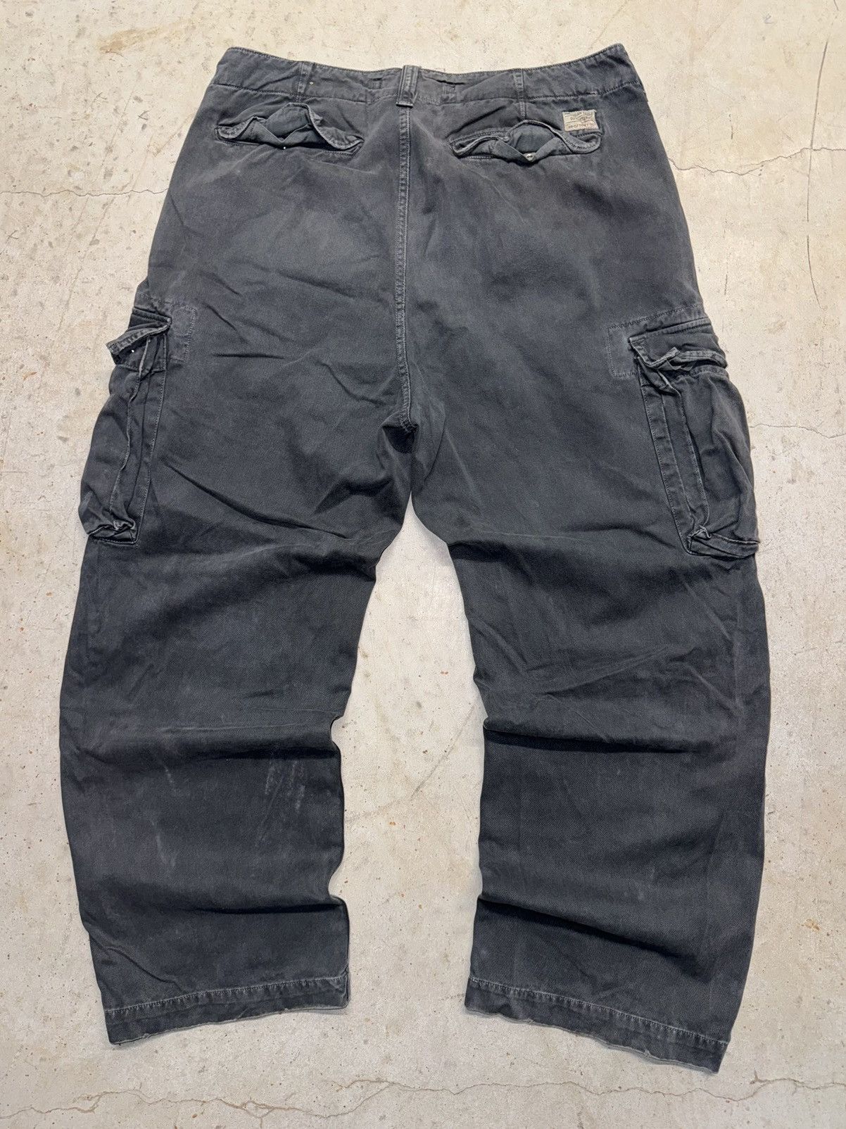 Carhartt Crazy Vintage Carhartt Style Baggy Cargo Pants Faded Black Size US 34 / EU 50 - 4 Thumbnail